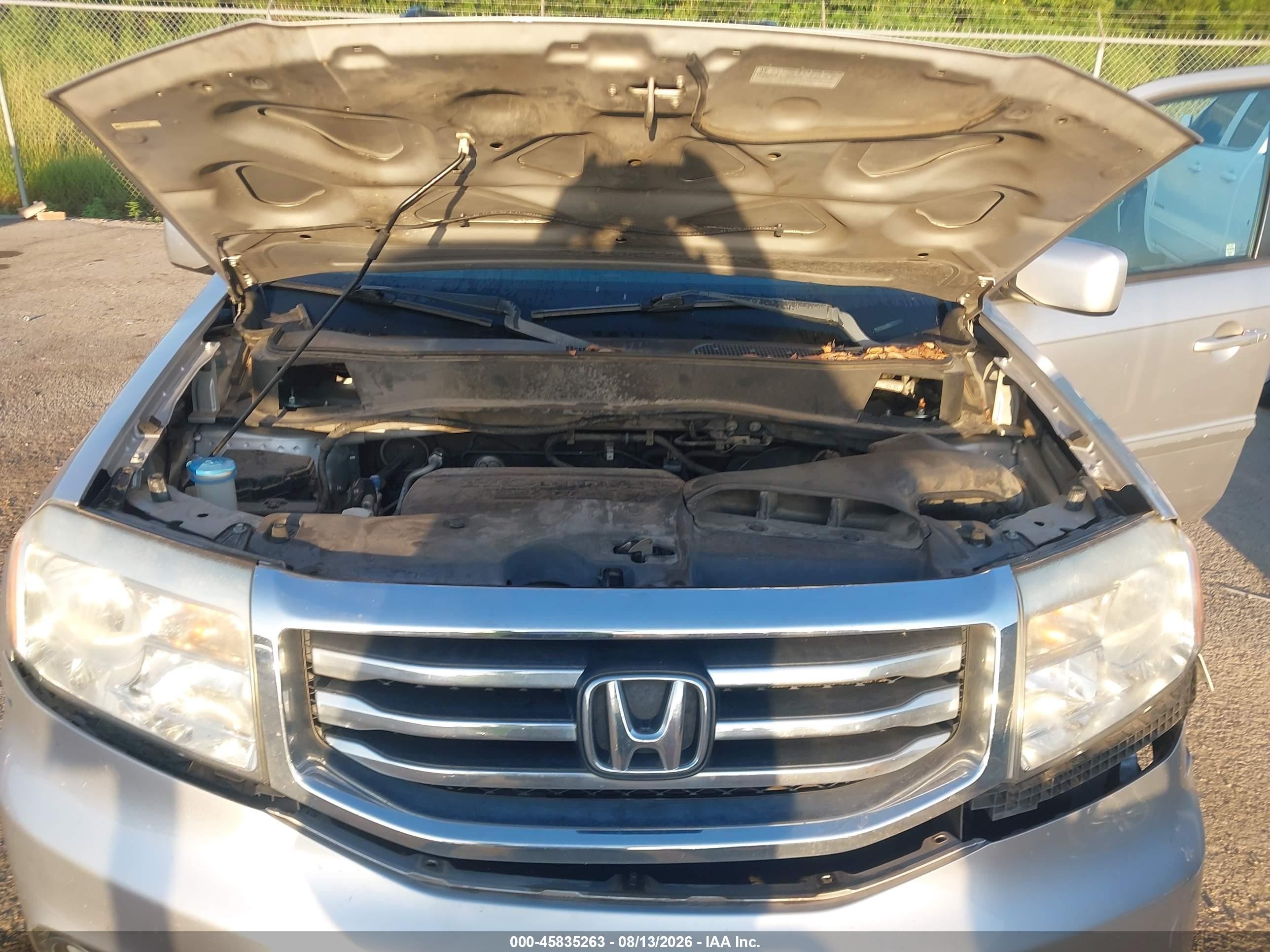 2013 Honda Pilot Ex-l Silver vin: 5FNYF3H59DB038952