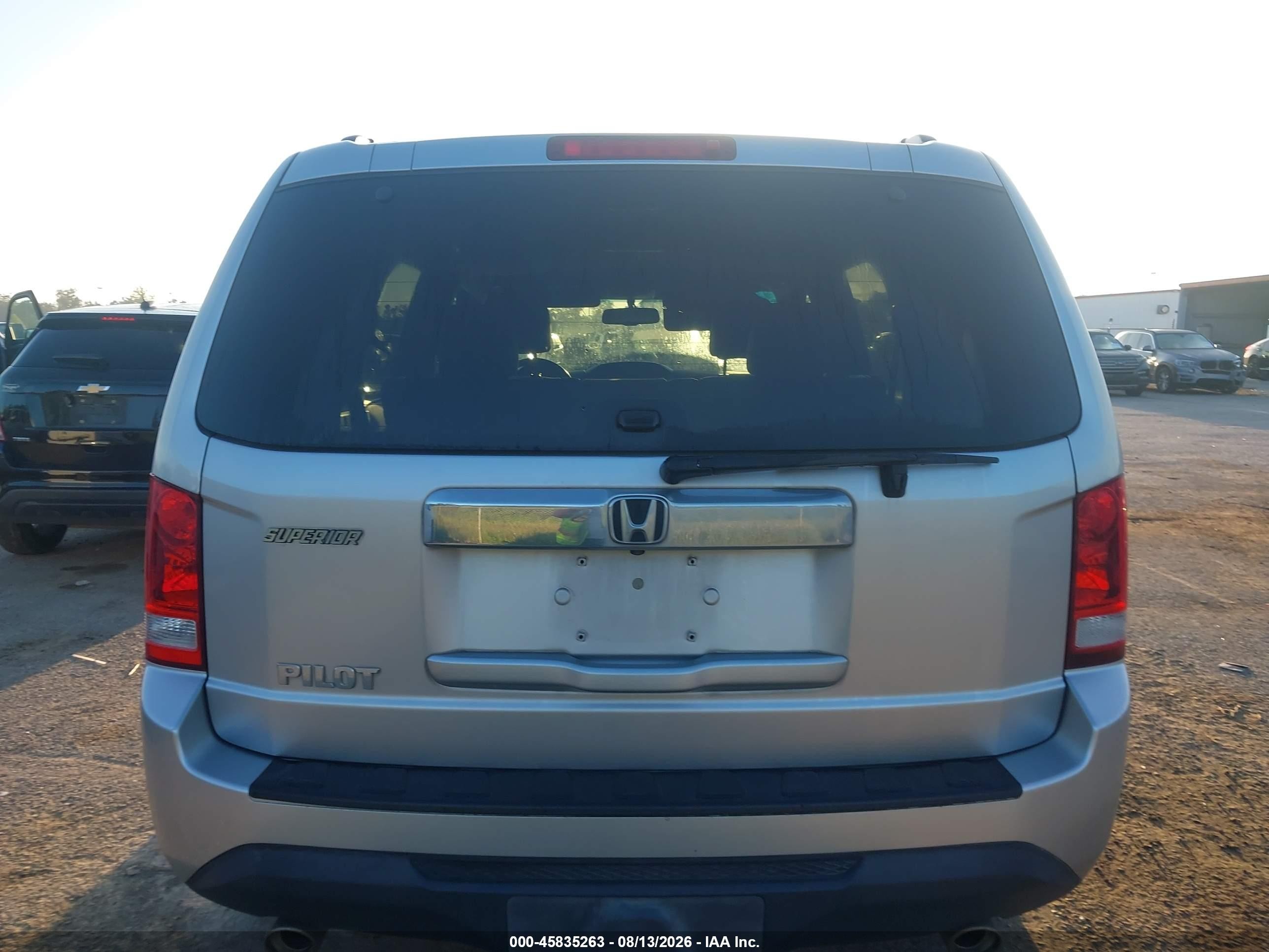 2013 Honda Pilot Ex-l Silver vin: 5FNYF3H59DB038952