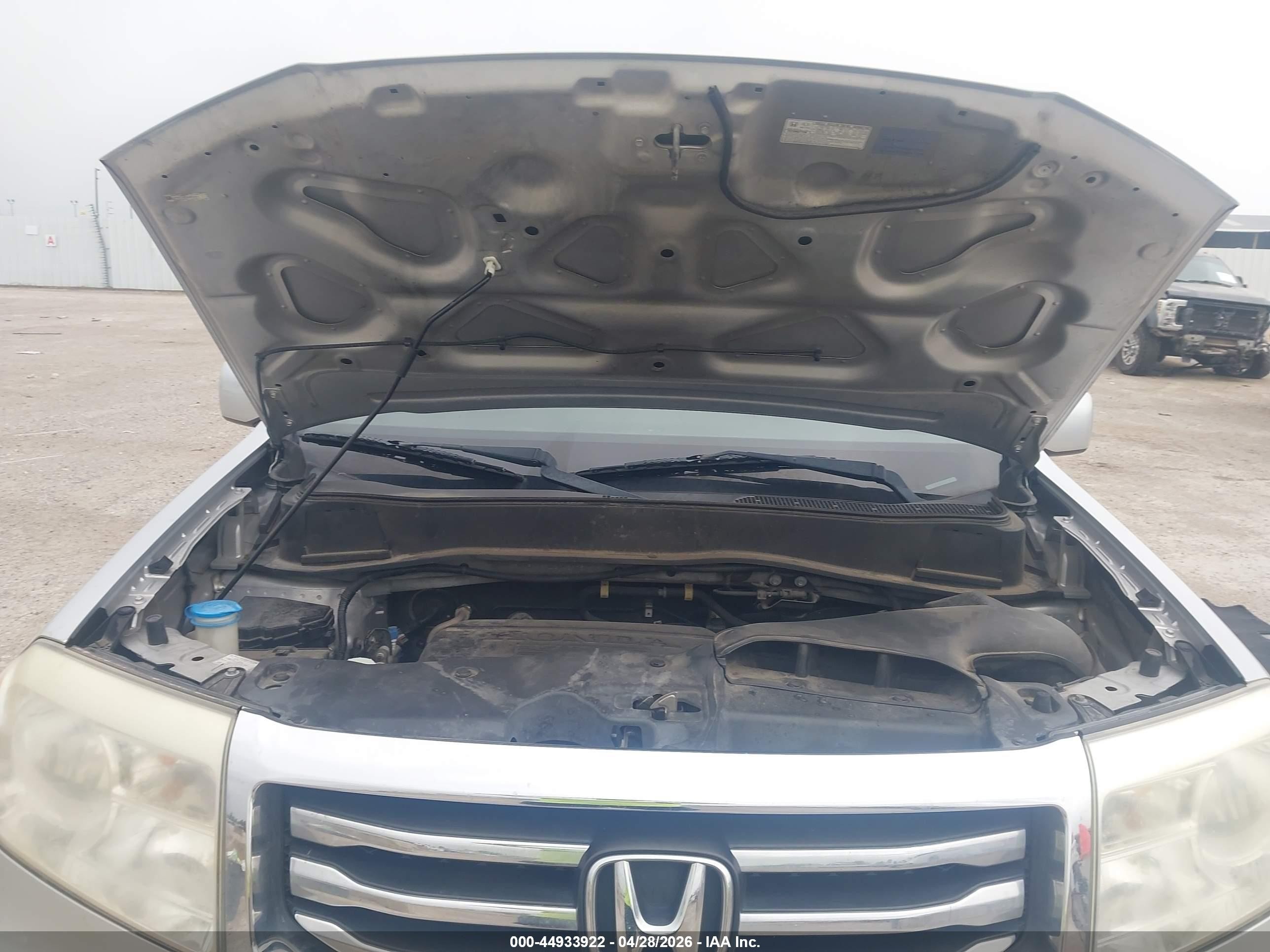 2013 Honda Pilot Ex-l Silver vin: 5FNYF3H59DB043973