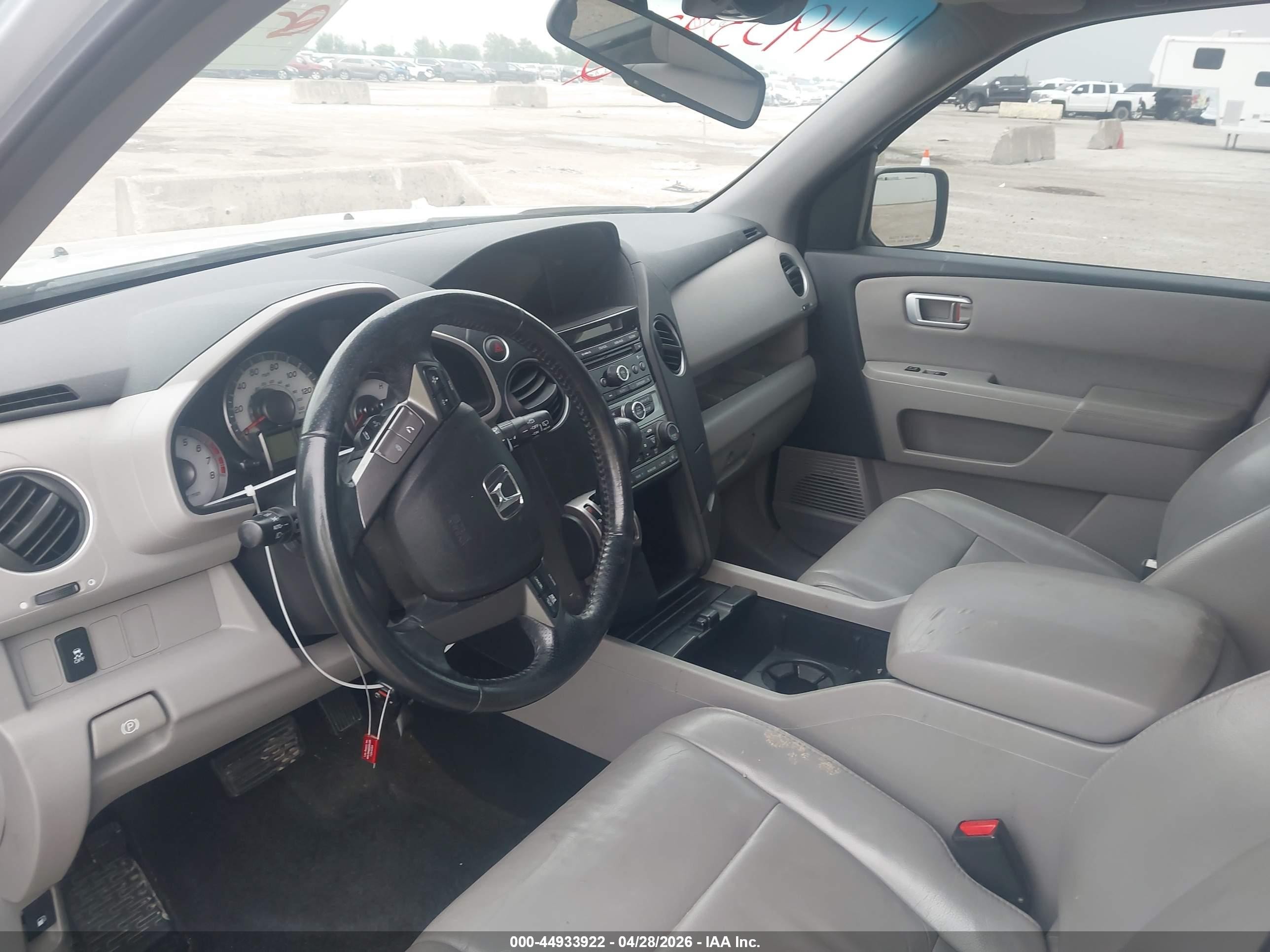 2013 Honda Pilot Ex-l Silver vin: 5FNYF3H59DB043973
