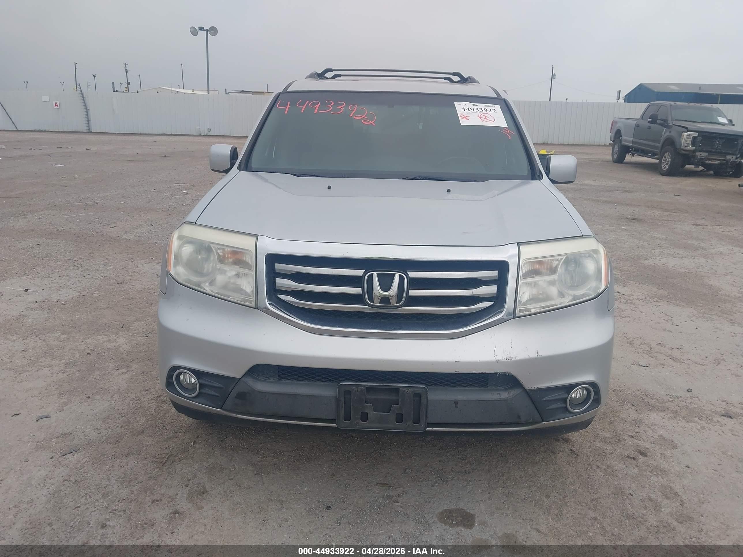 2013 Honda Pilot Ex-l Silver vin: 5FNYF3H59DB043973