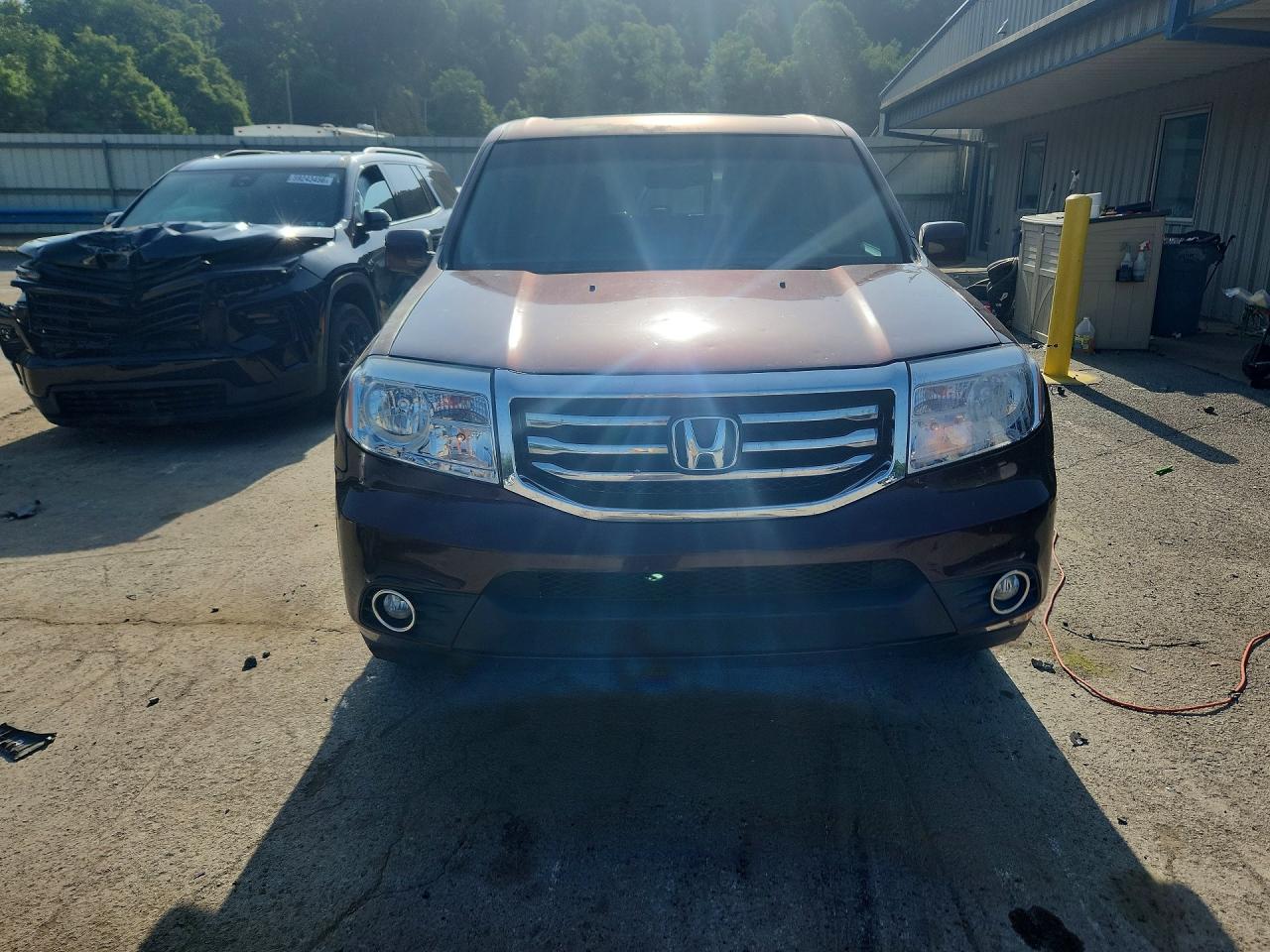 2013 Honda Pilot Exl Burgundy vin: 5FNYF3H59DB044783