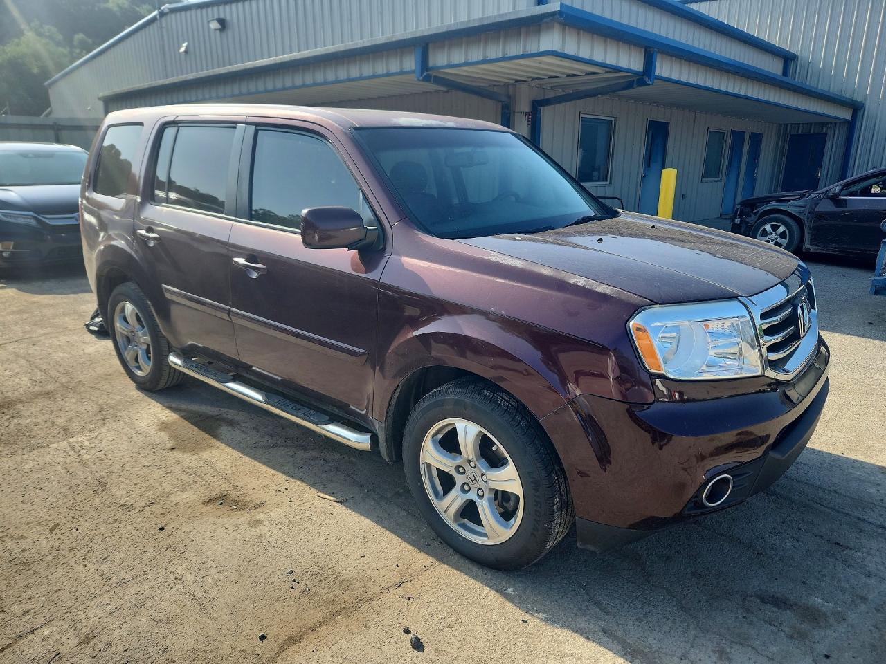 2013 Honda Pilot Exl Burgundy vin: 5FNYF3H59DB044783