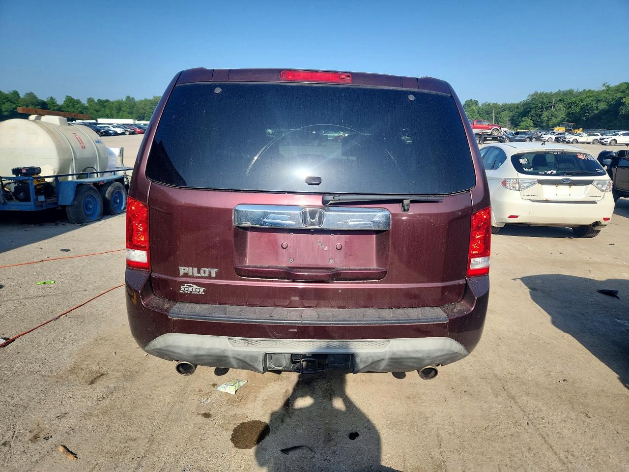 2013 Honda Pilot Exl Burgundy vin: 5FNYF3H59DB044783