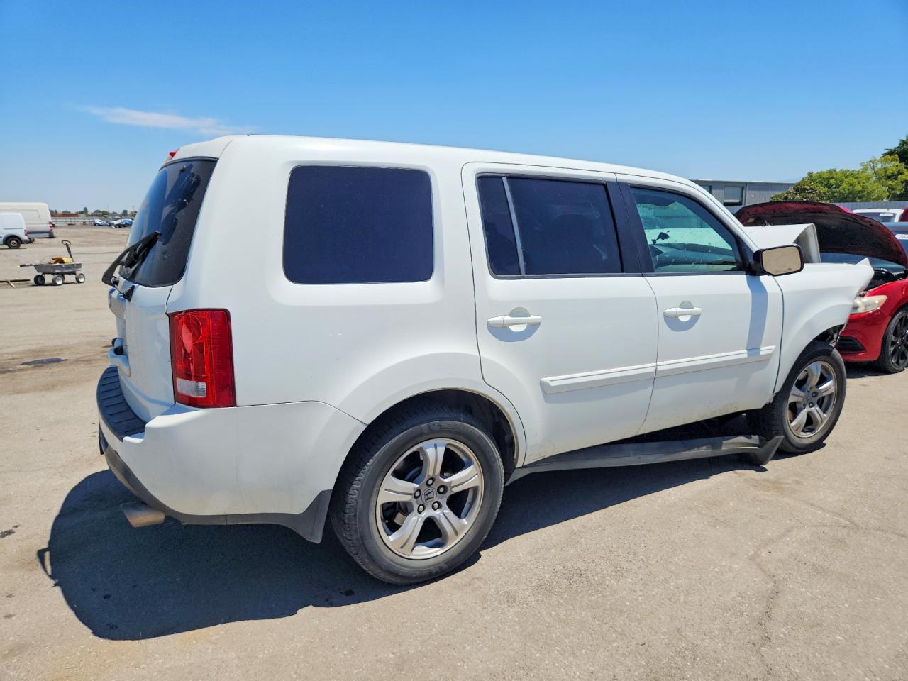 2014 Honda Pilot Exl White vin: 5FNYF3H59EB002017