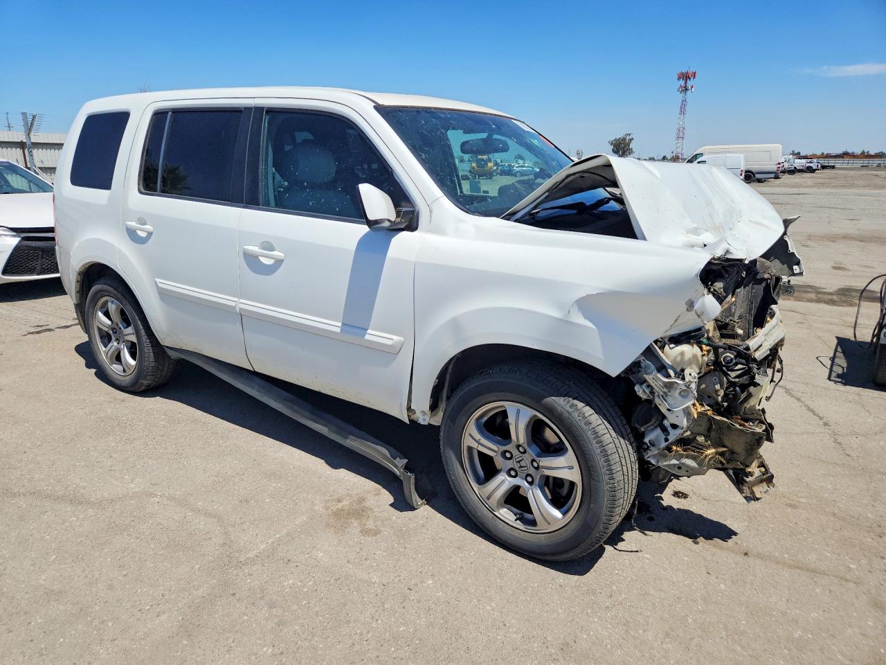 2014 Honda Pilot Exl White vin: 5FNYF3H59EB002017