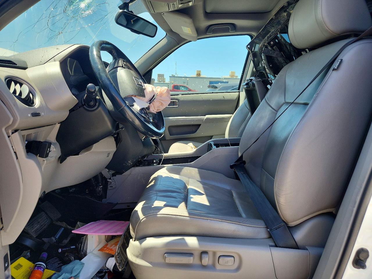 2014 Honda Pilot Exl White vin: 5FNYF3H59EB002017