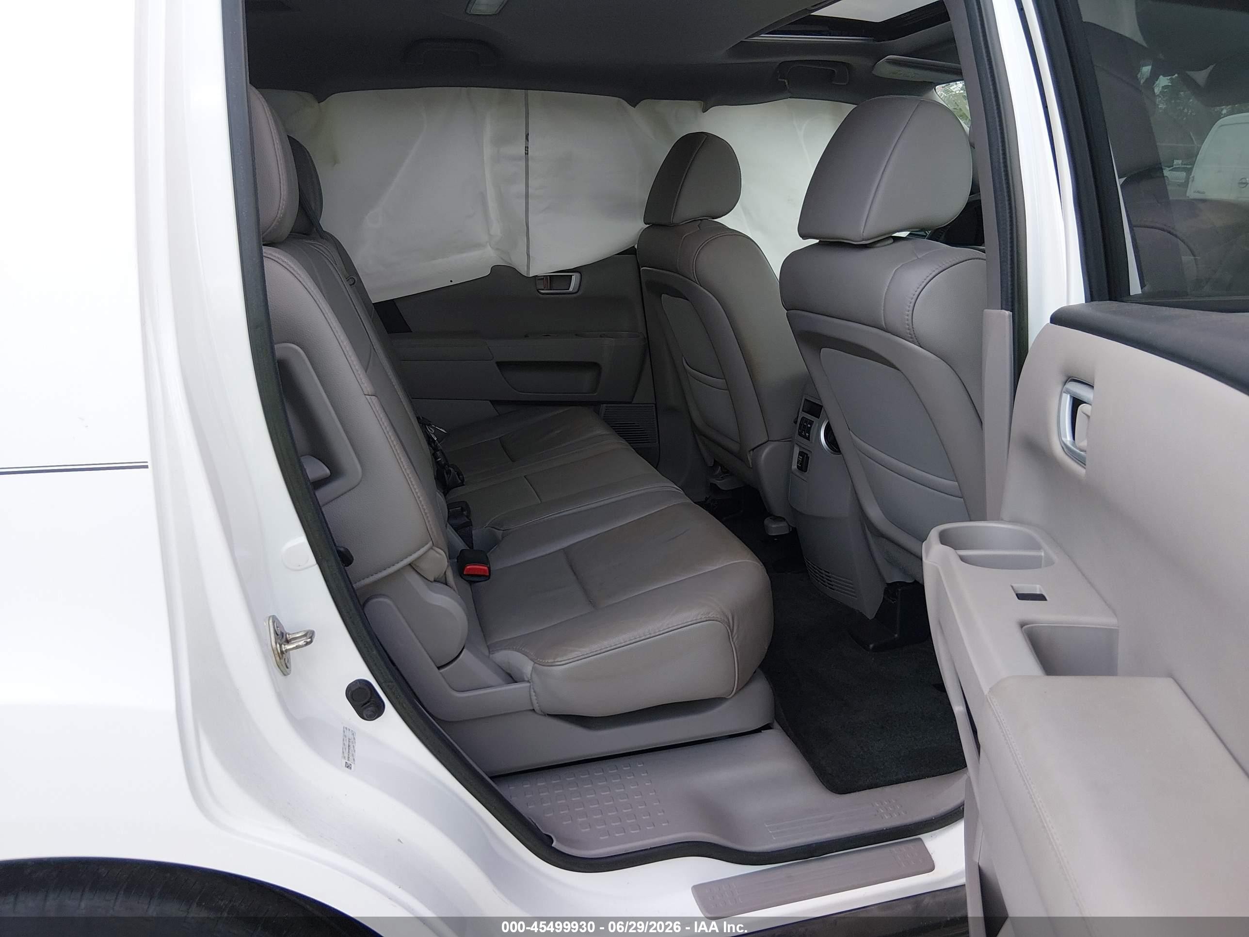 2014 Honda Pilot Ex-l White vin: 5FNYF3H59EB011610