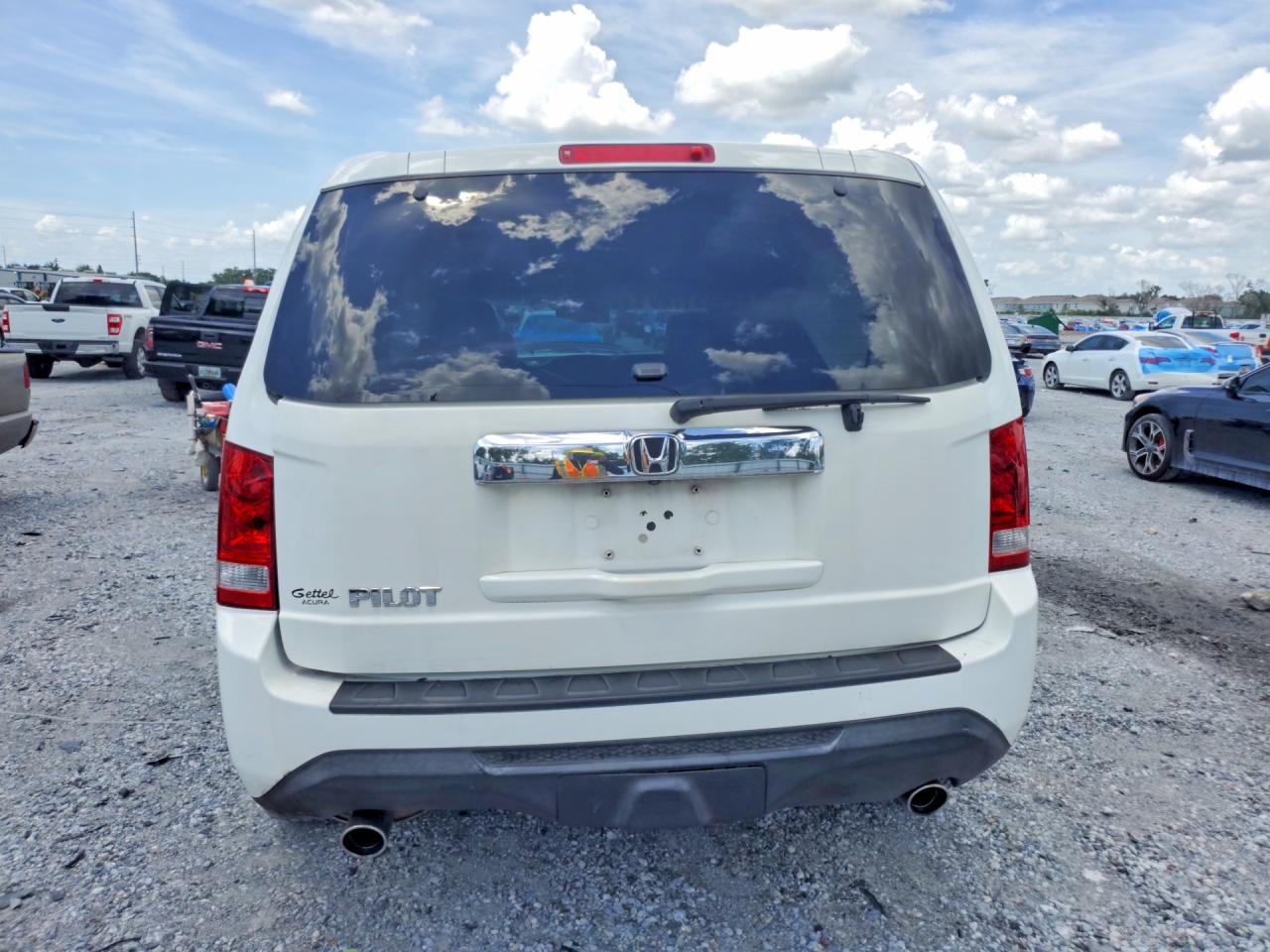 2014 Honda Pilot Exl White vin: 5FNYF3H59EB017939