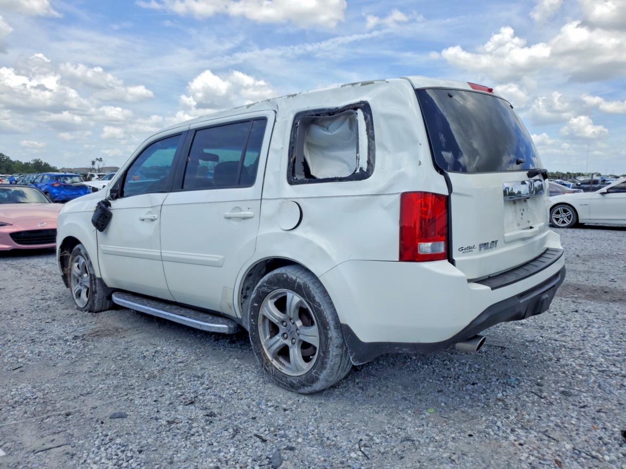 2014 Honda Pilot Exl White vin: 5FNYF3H59EB017939