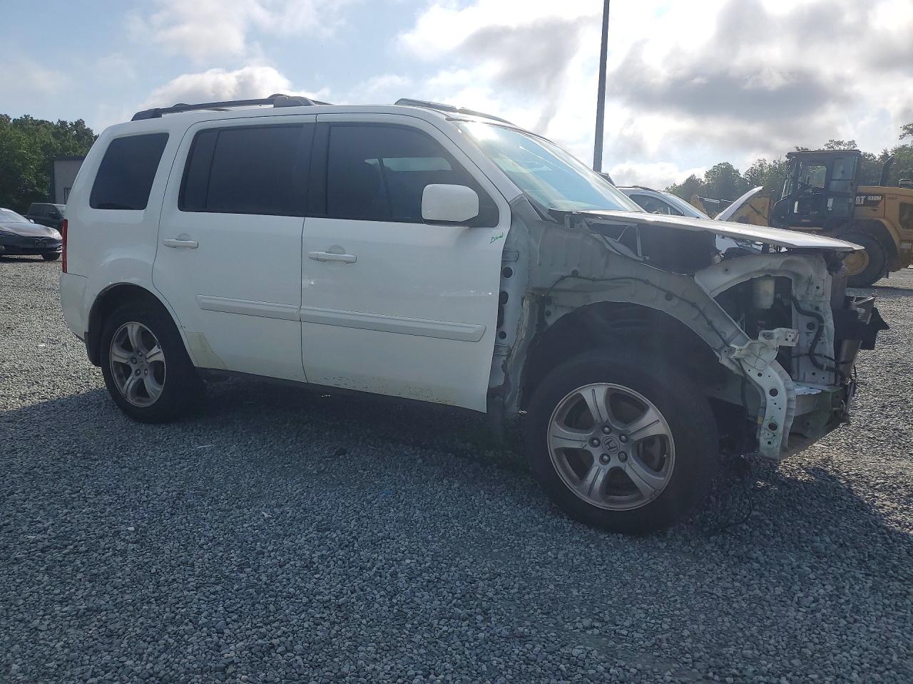 2014 Honda Pilot Exl White vin: 5FNYF3H59EB025040