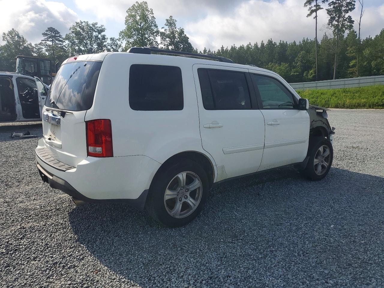 2014 Honda Pilot Exl White vin: 5FNYF3H59EB025040