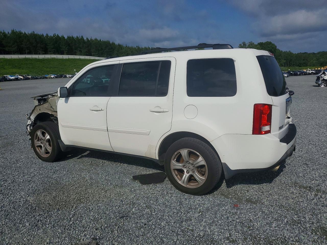 2014 Honda Pilot Exl White vin: 5FNYF3H59EB025040