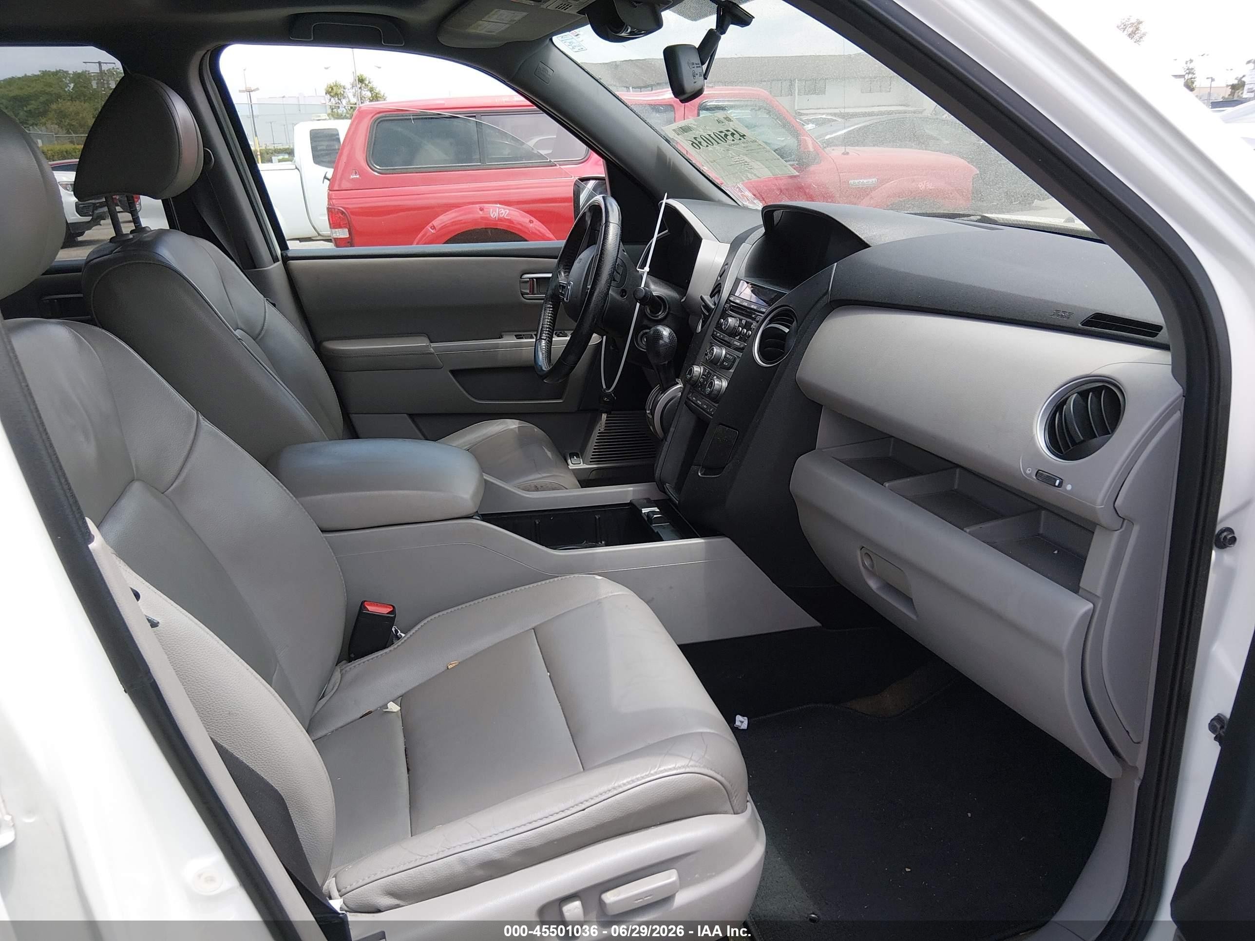 2014 Honda Pilot Ex-l White vin: 5FNYF3H59EB025894