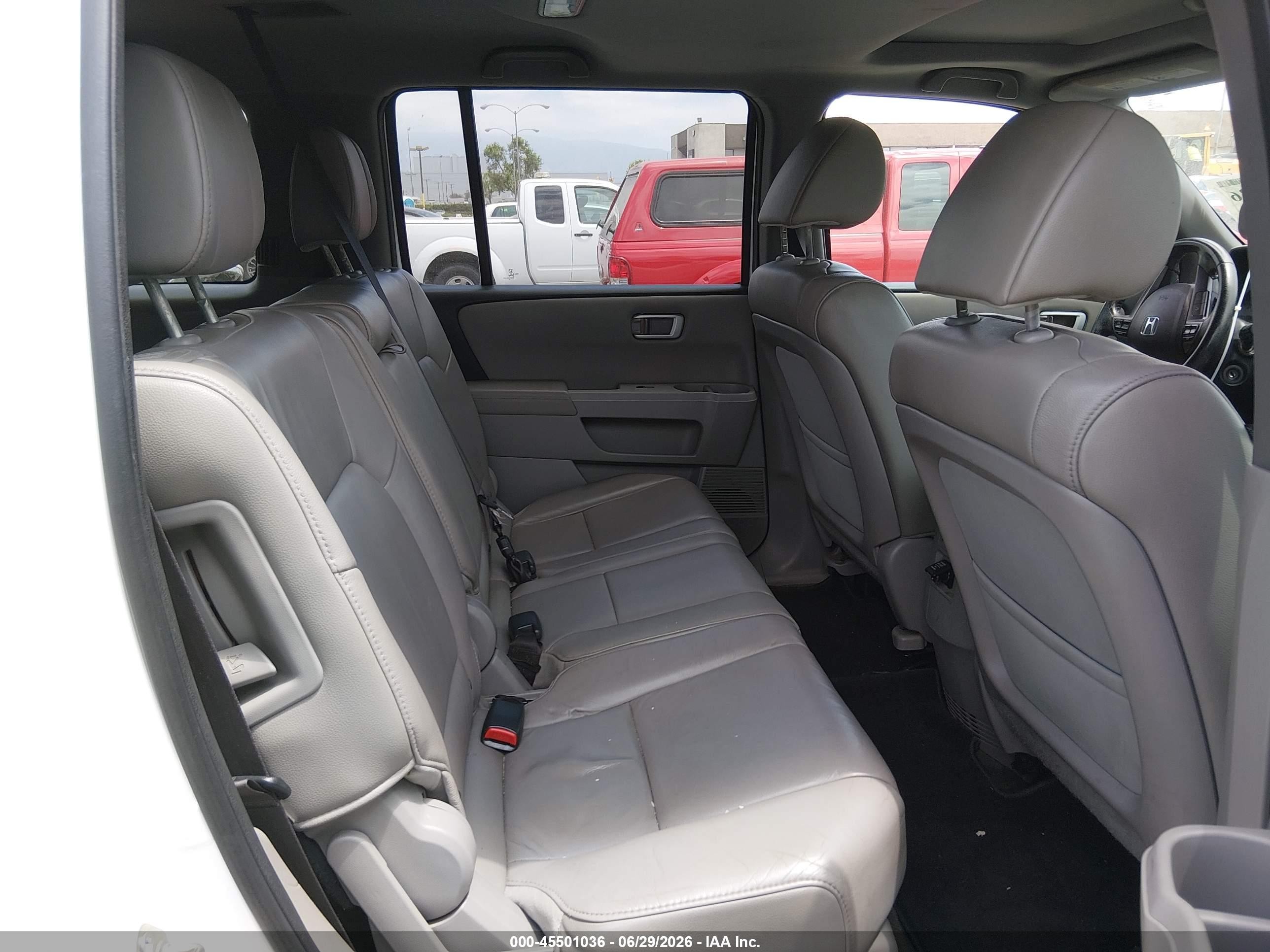 2014 Honda Pilot Ex-l White vin: 5FNYF3H59EB025894