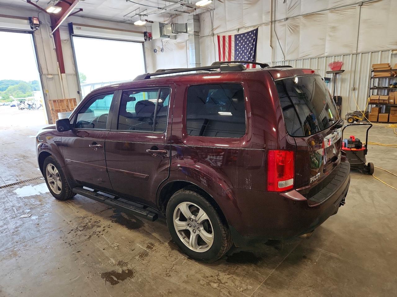 2015 Honda Pilot Exl Maroon vin: 5FNYF3H59FB001712