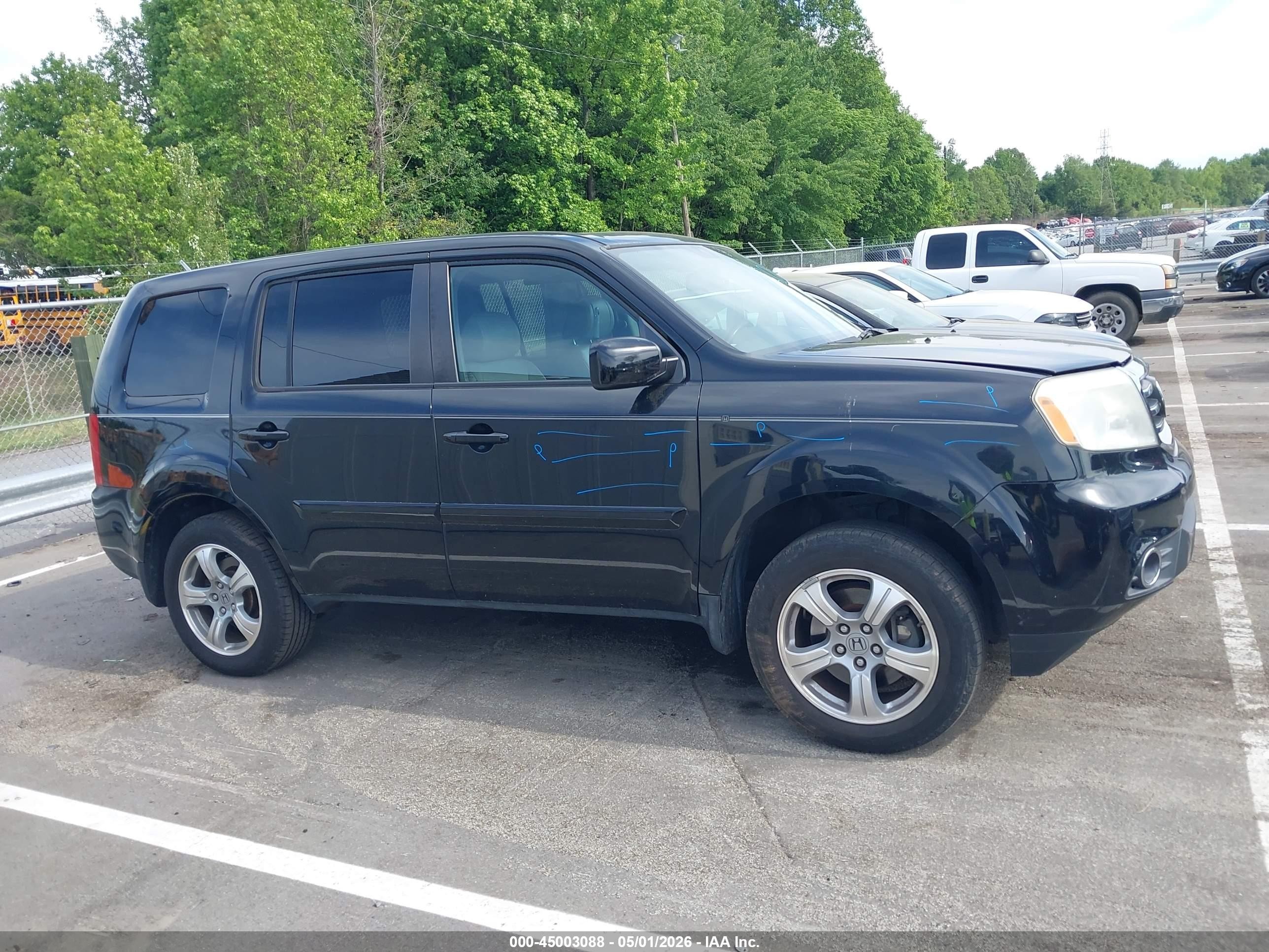 2015 Honda Pilot Ex-l Black vin: 5FNYF3H59FB015609