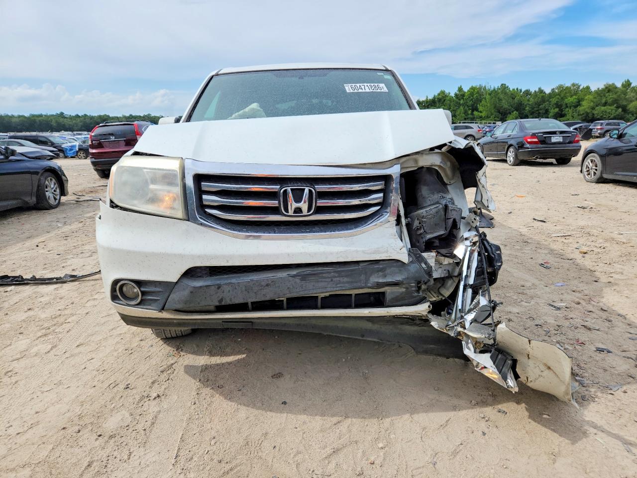 2015 Honda Pilot Exl White vin: 5FNYF3H59FB023807