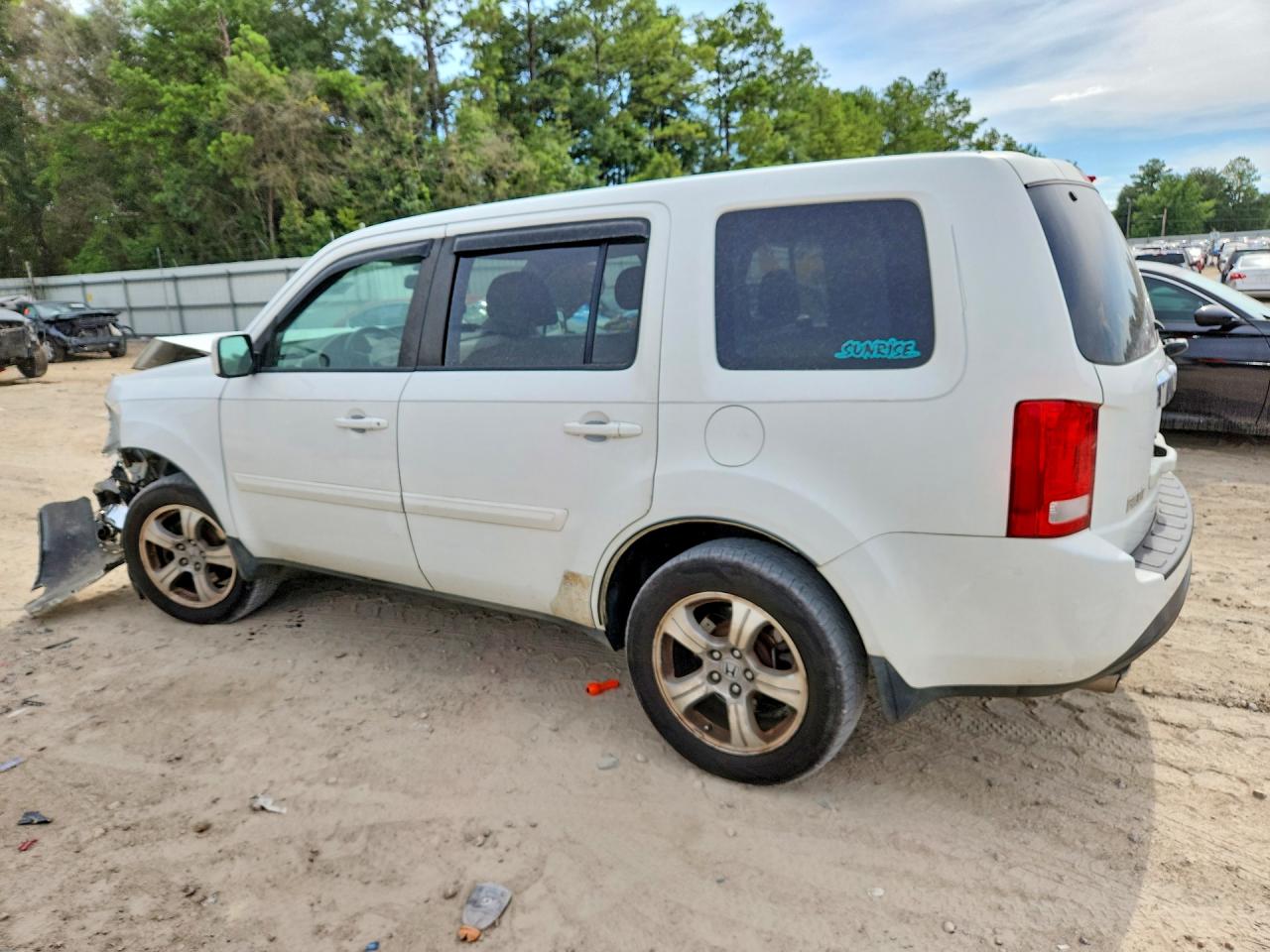 2015 Honda Pilot Exl White vin: 5FNYF3H59FB023807