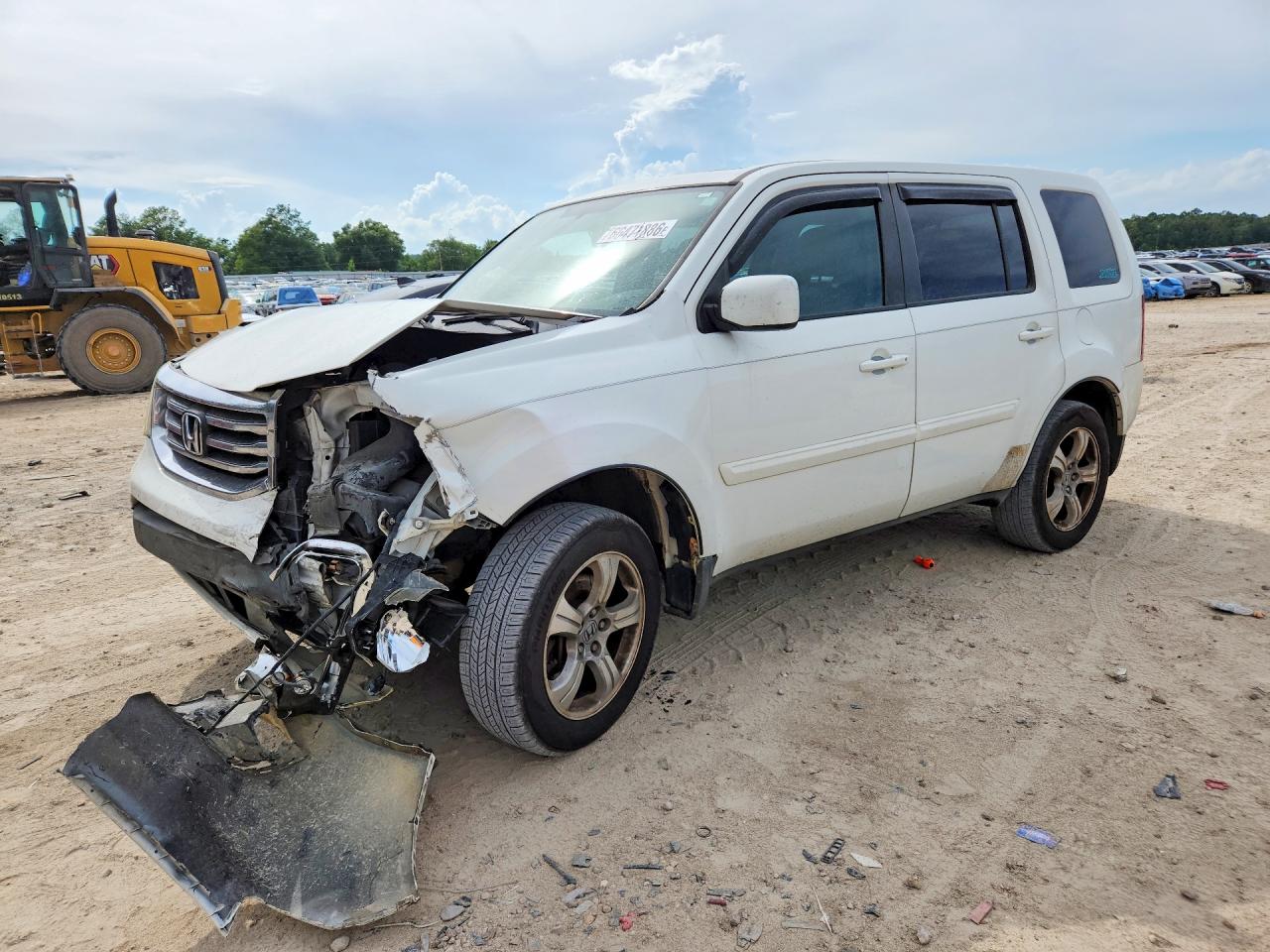 2015 Honda Pilot Exl White vin: 5FNYF3H59FB023807