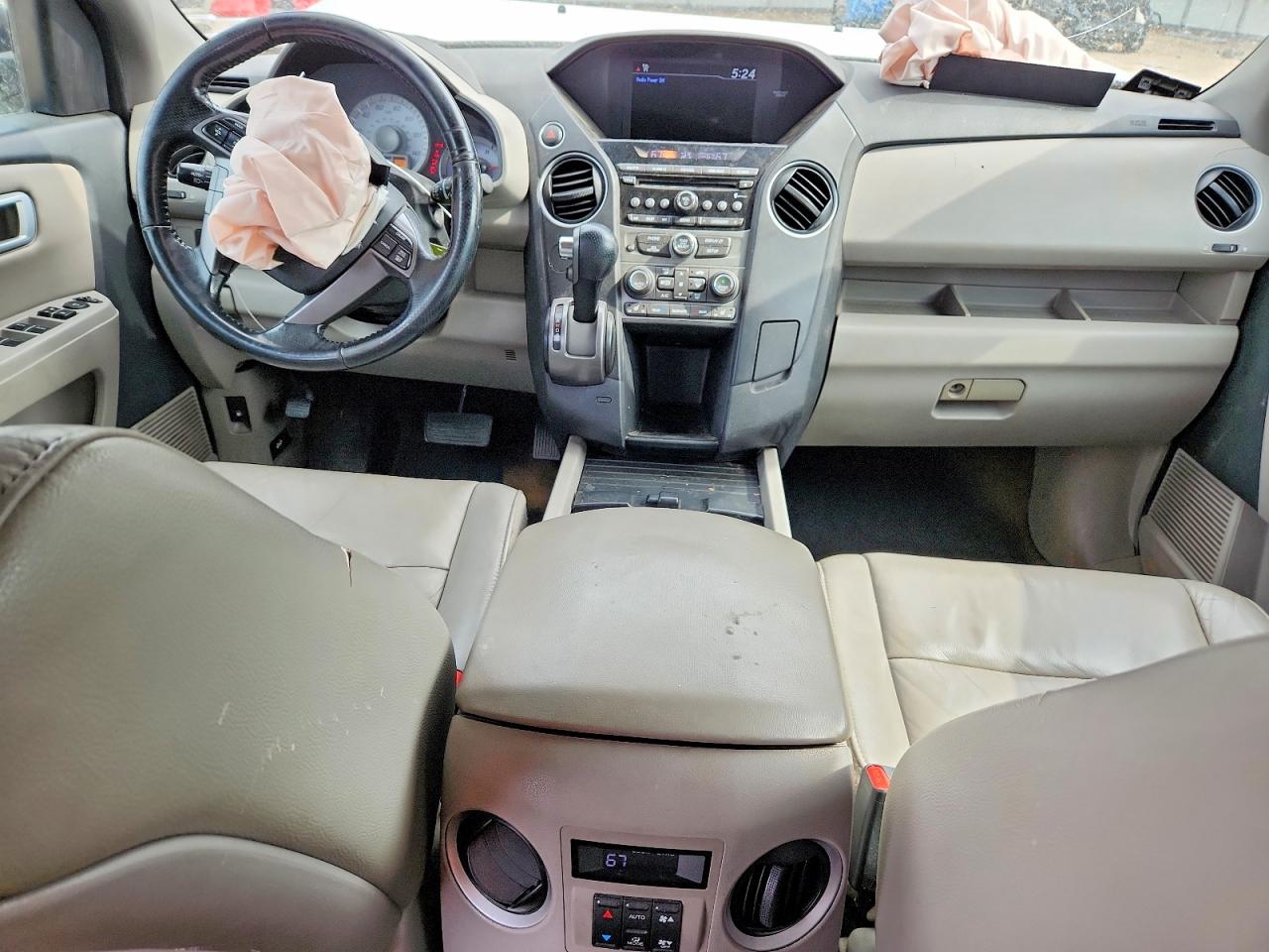 2015 Honda Pilot Exl White vin: 5FNYF3H59FB023807