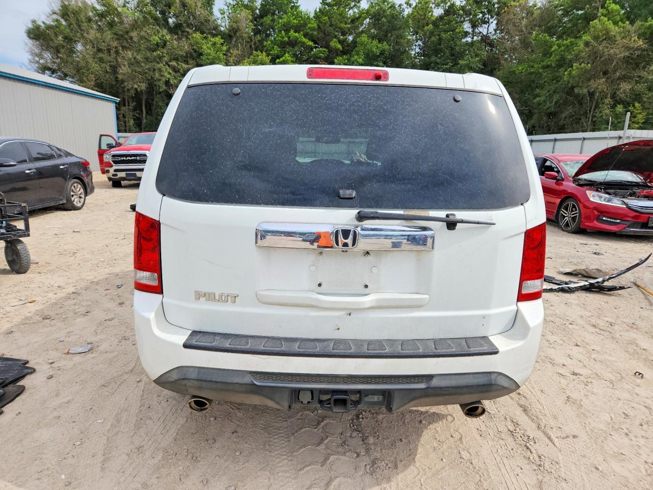 2015 Honda Pilot Exl White vin: 5FNYF3H59FB023807