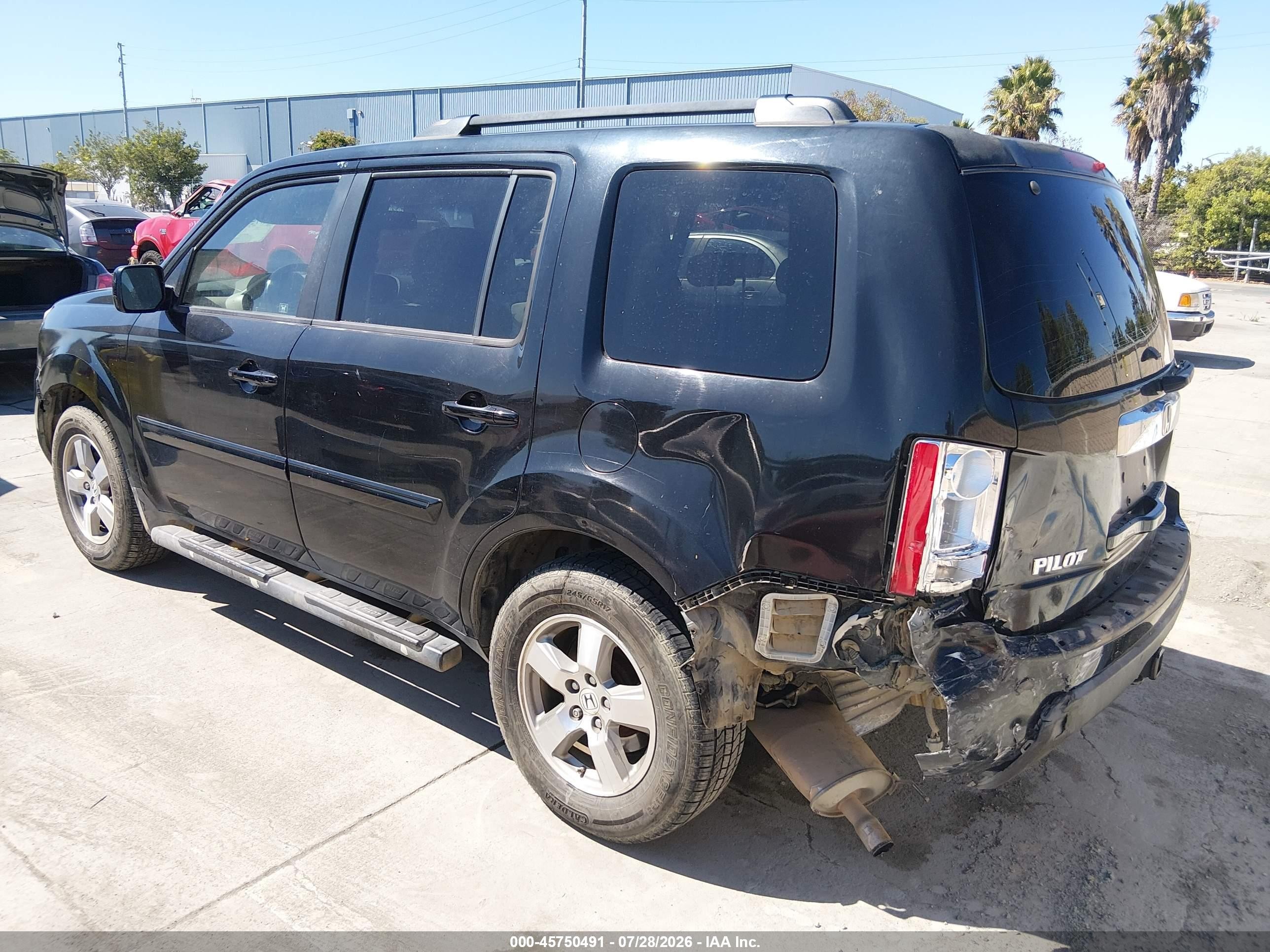 2010 Honda Pilot Ex-l Black vin: 5FNYF3H5XAB017846