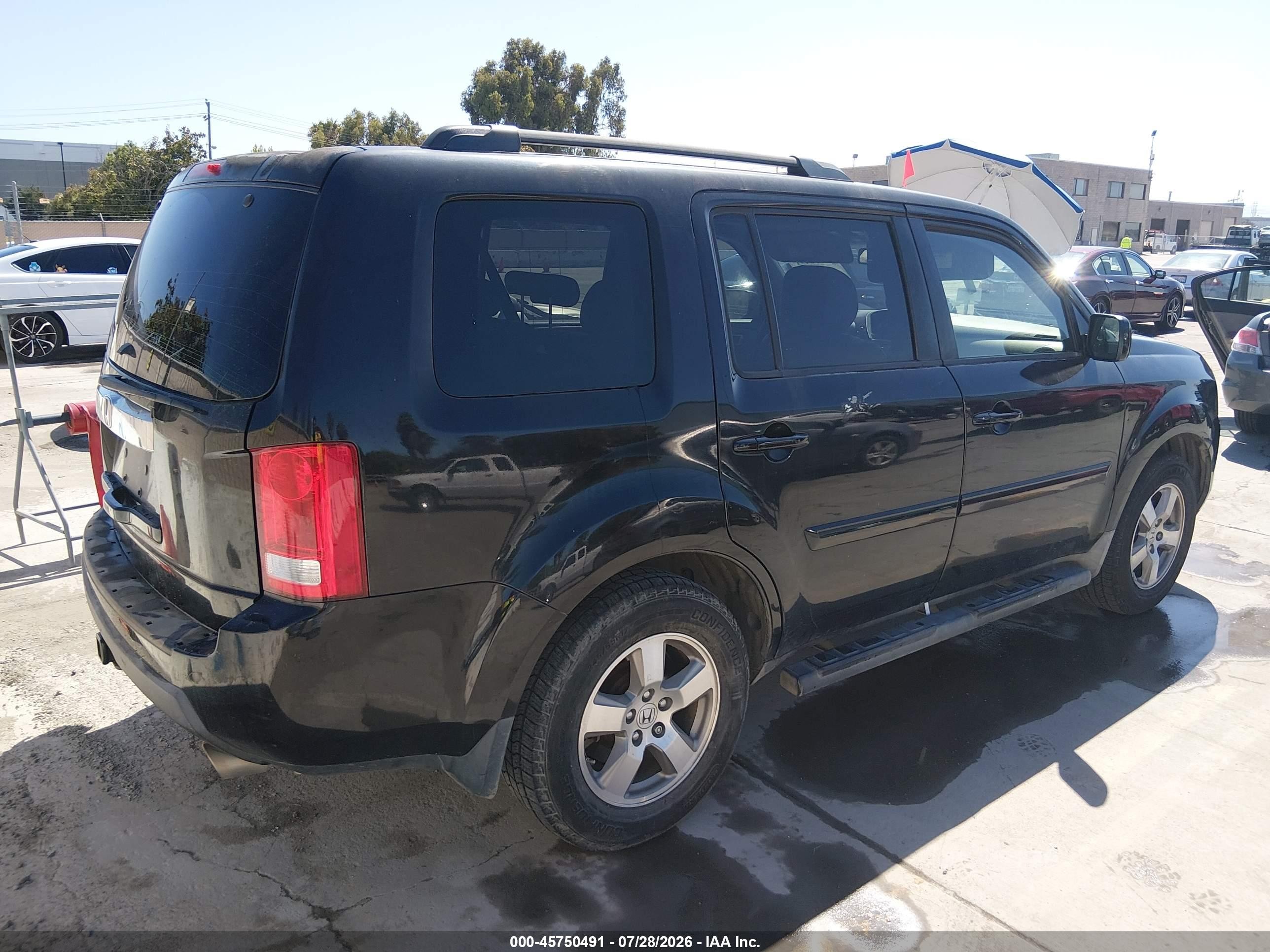 2010 Honda Pilot Ex-l Black vin: 5FNYF3H5XAB017846