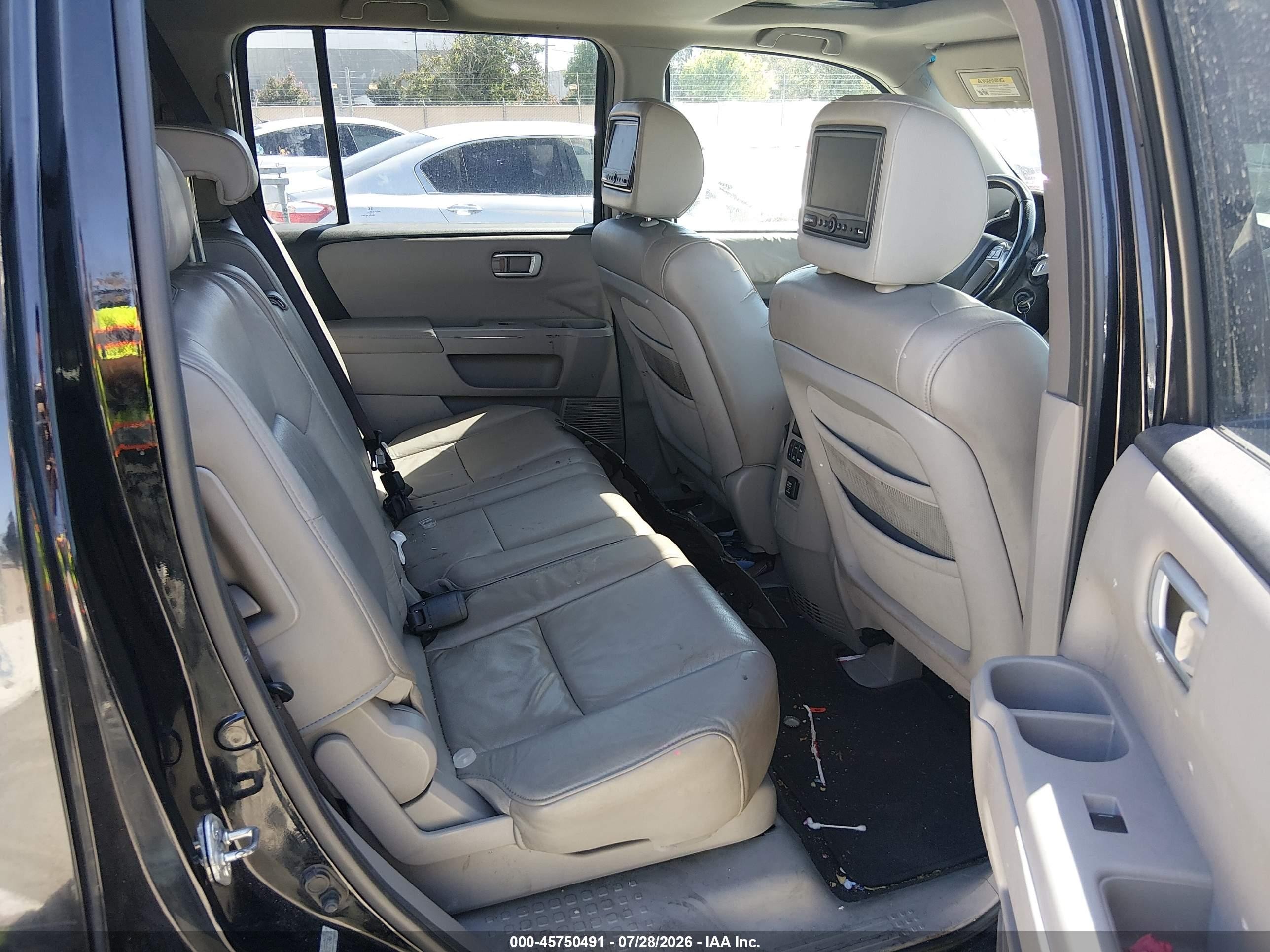 2010 Honda Pilot Ex-l Black vin: 5FNYF3H5XAB017846