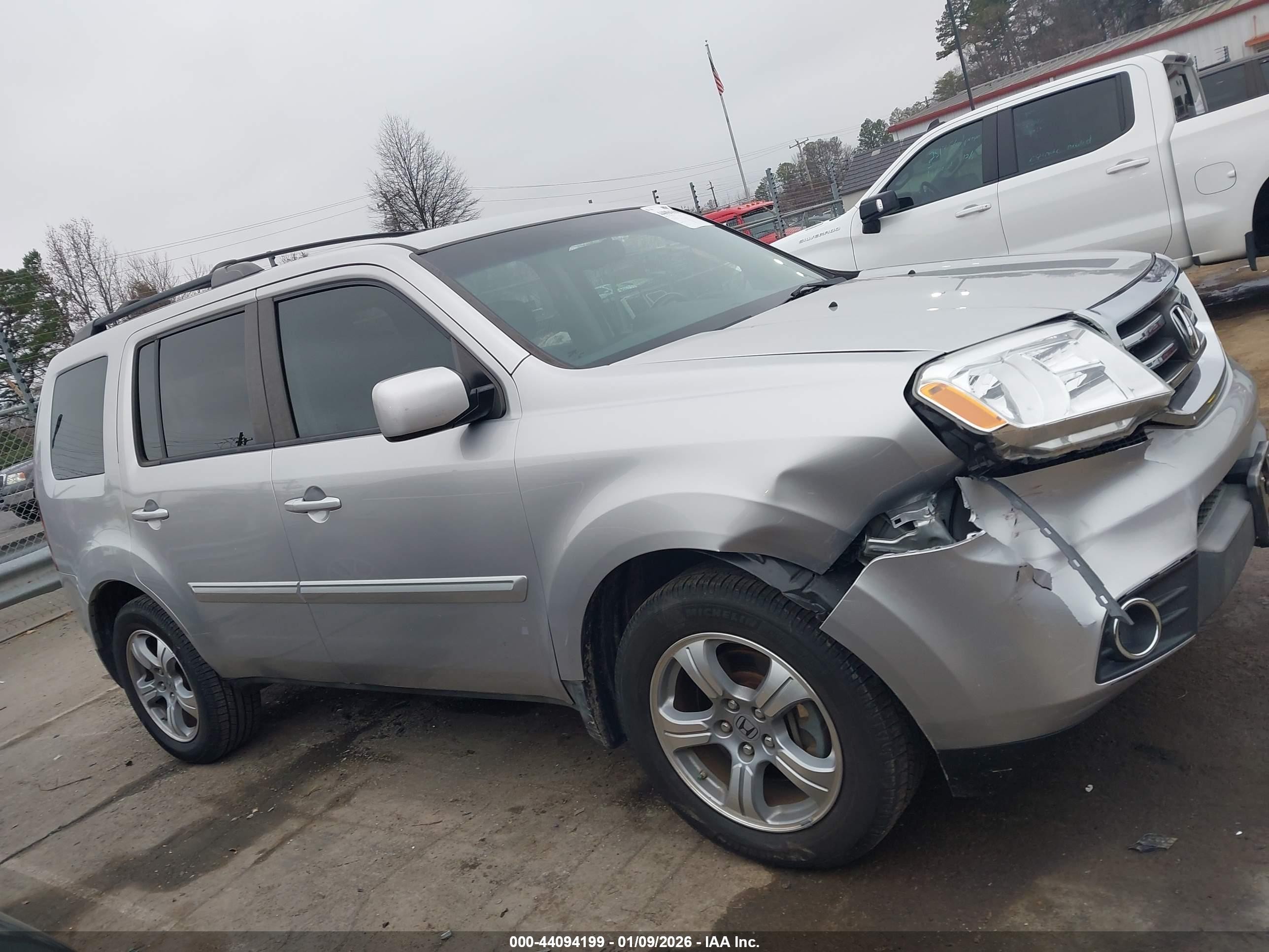 2012 Honda Pilot Ex-l Gray vin: 5FNYF3H5XCB022192