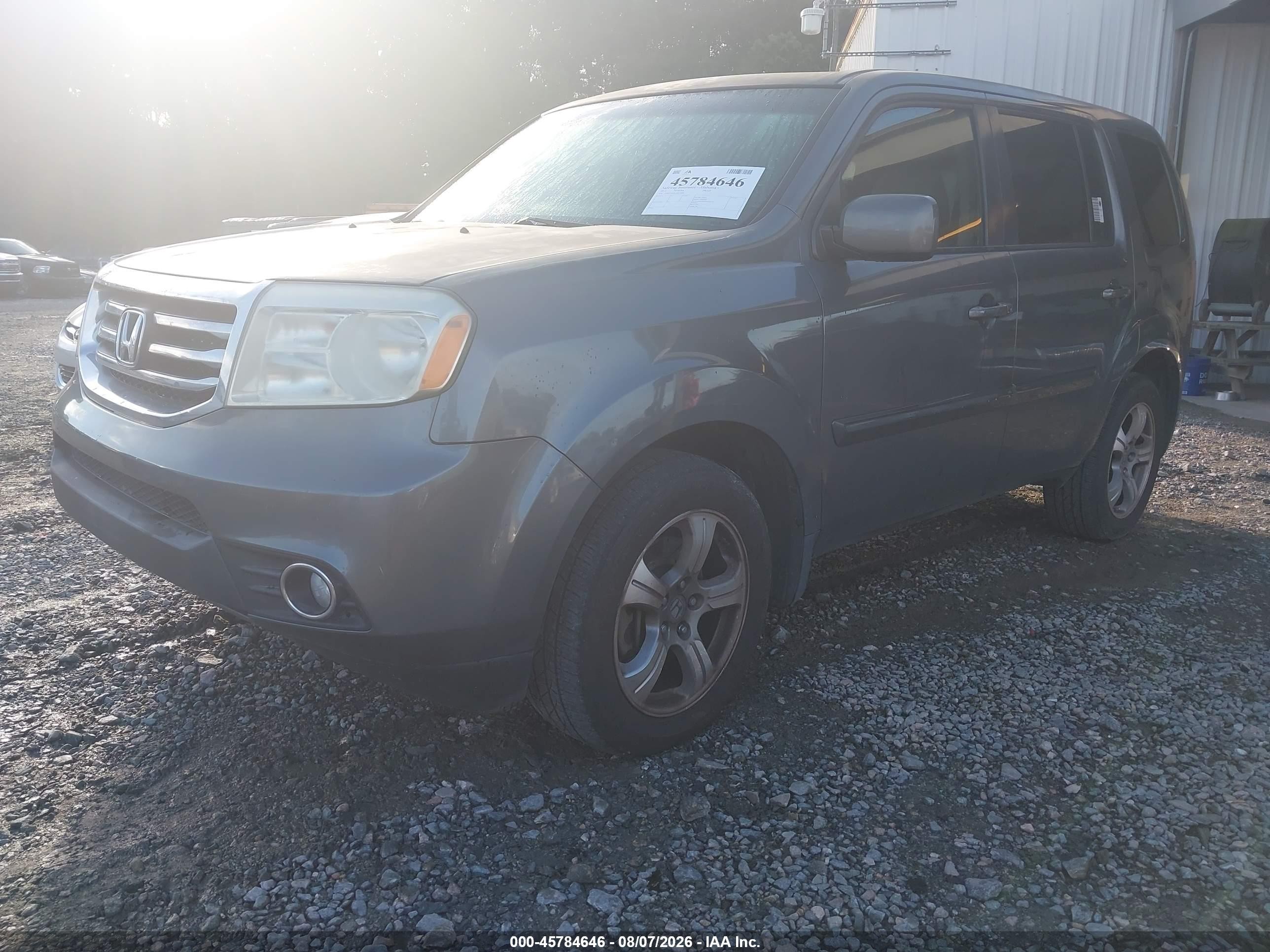 2012 Honda Pilot Ex-l Gray vin: 5FNYF3H5XCB034889