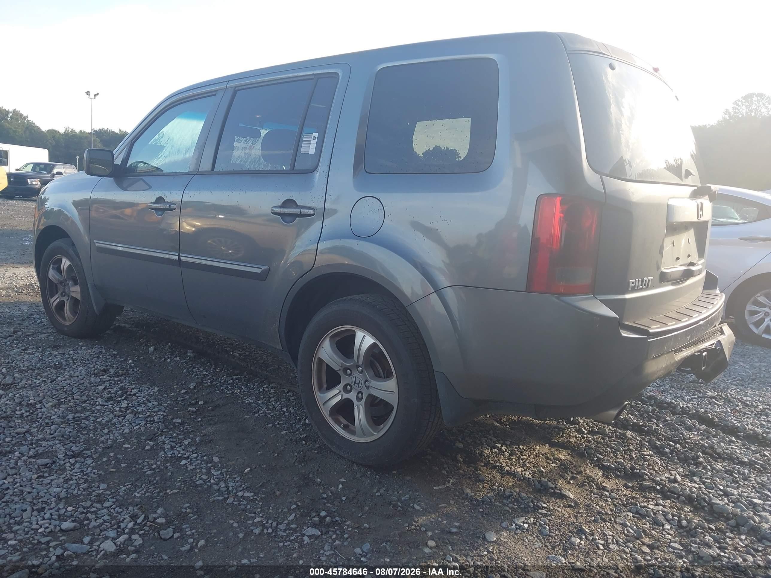 2012 Honda Pilot Ex-l Gray vin: 5FNYF3H5XCB034889
