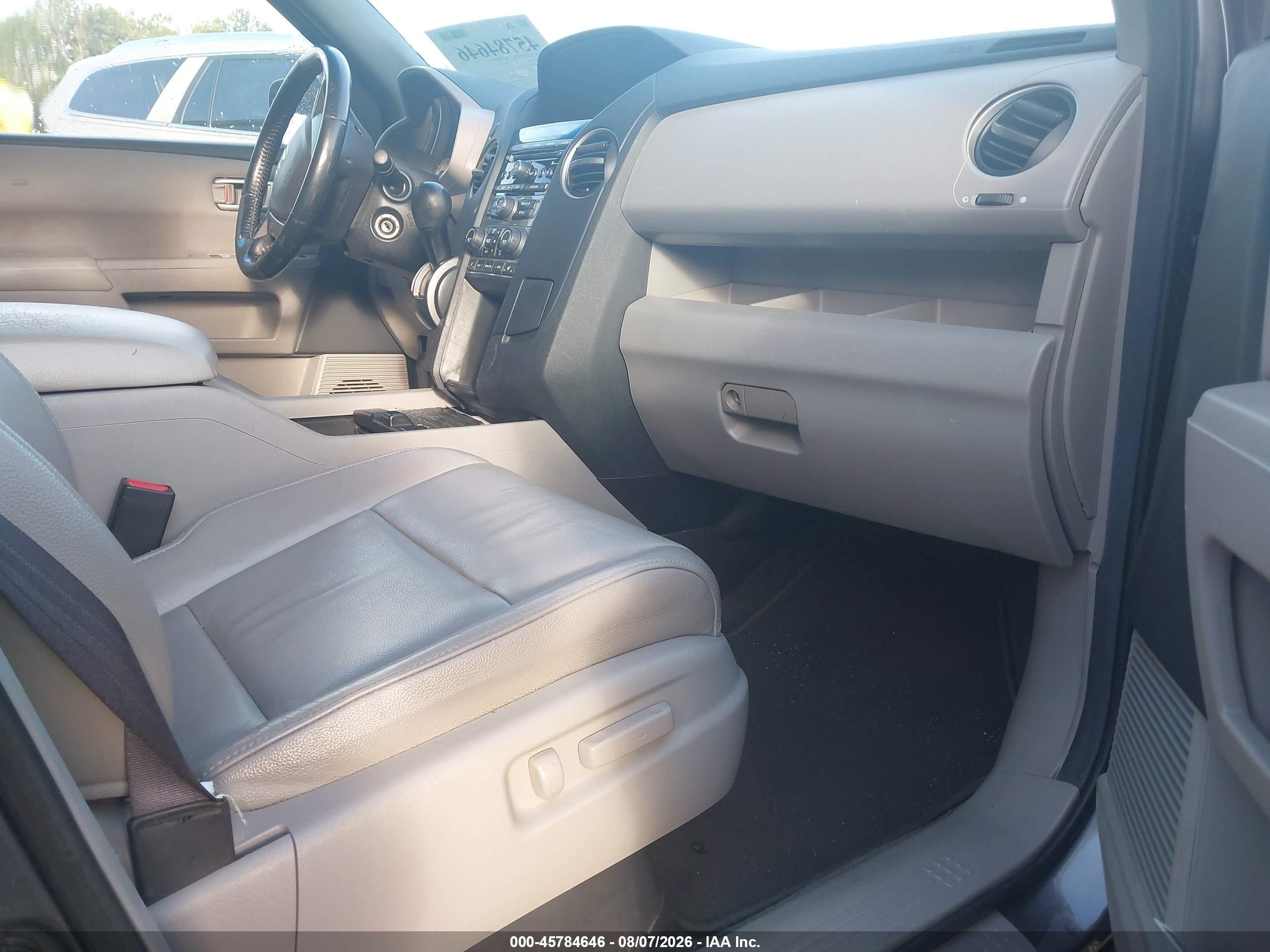 2012 Honda Pilot Ex-l Gray vin: 5FNYF3H5XCB034889