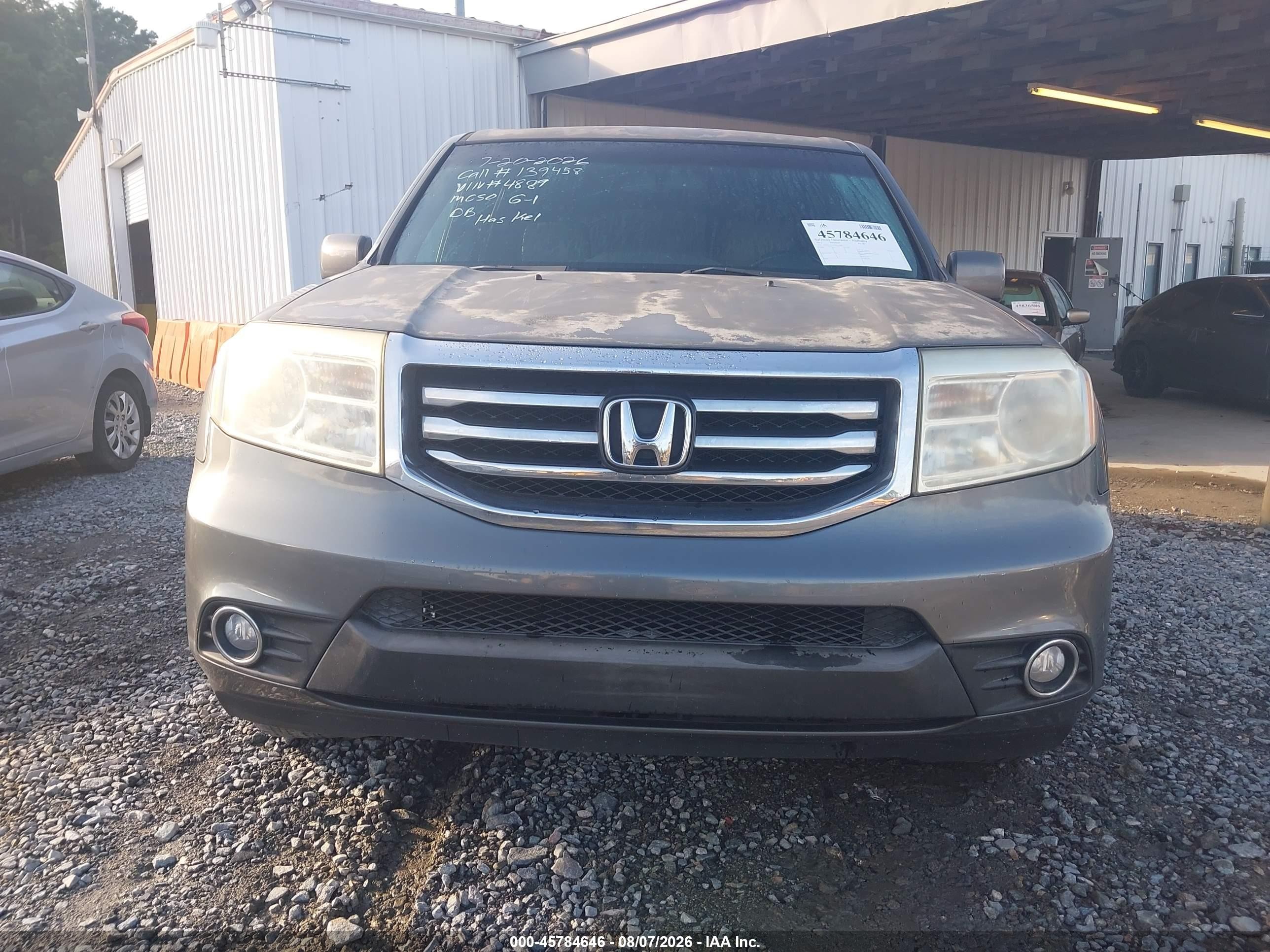 2012 Honda Pilot Ex-l Gray vin: 5FNYF3H5XCB034889