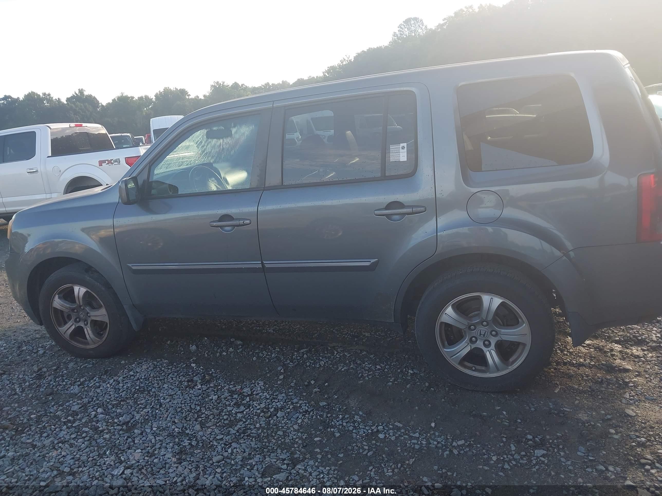 2012 Honda Pilot Ex-l Gray vin: 5FNYF3H5XCB034889