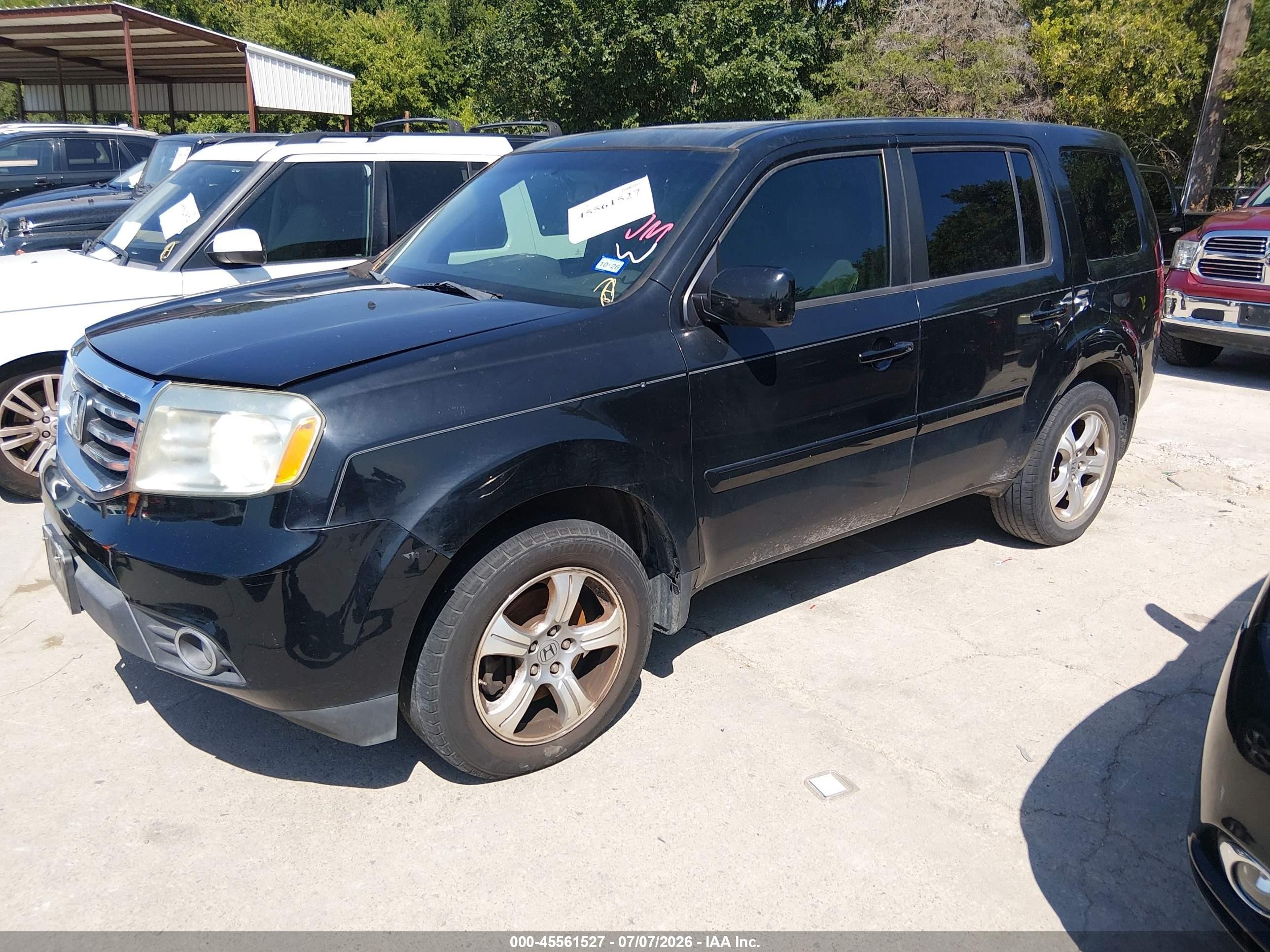2013 Honda Pilot Ex-l Black vin: 5FNYF3H5XDB007645