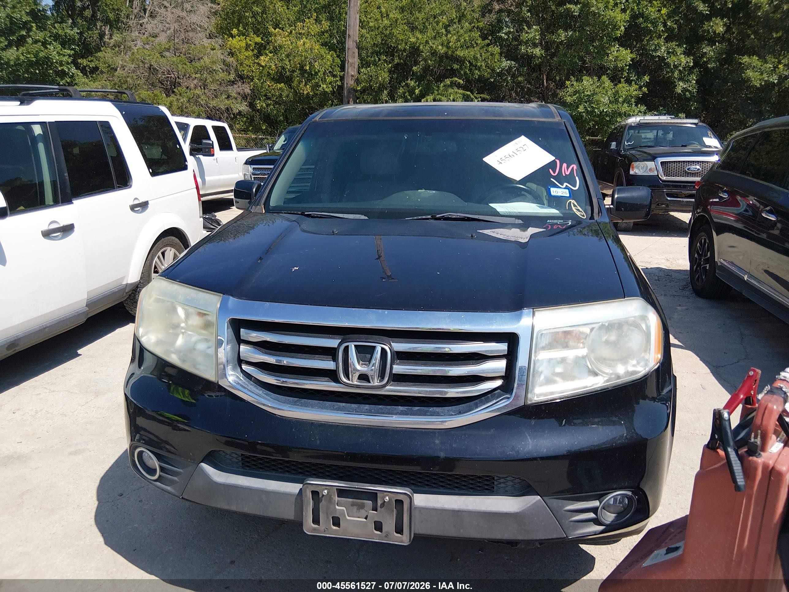 2013 Honda Pilot Ex-l Black vin: 5FNYF3H5XDB007645