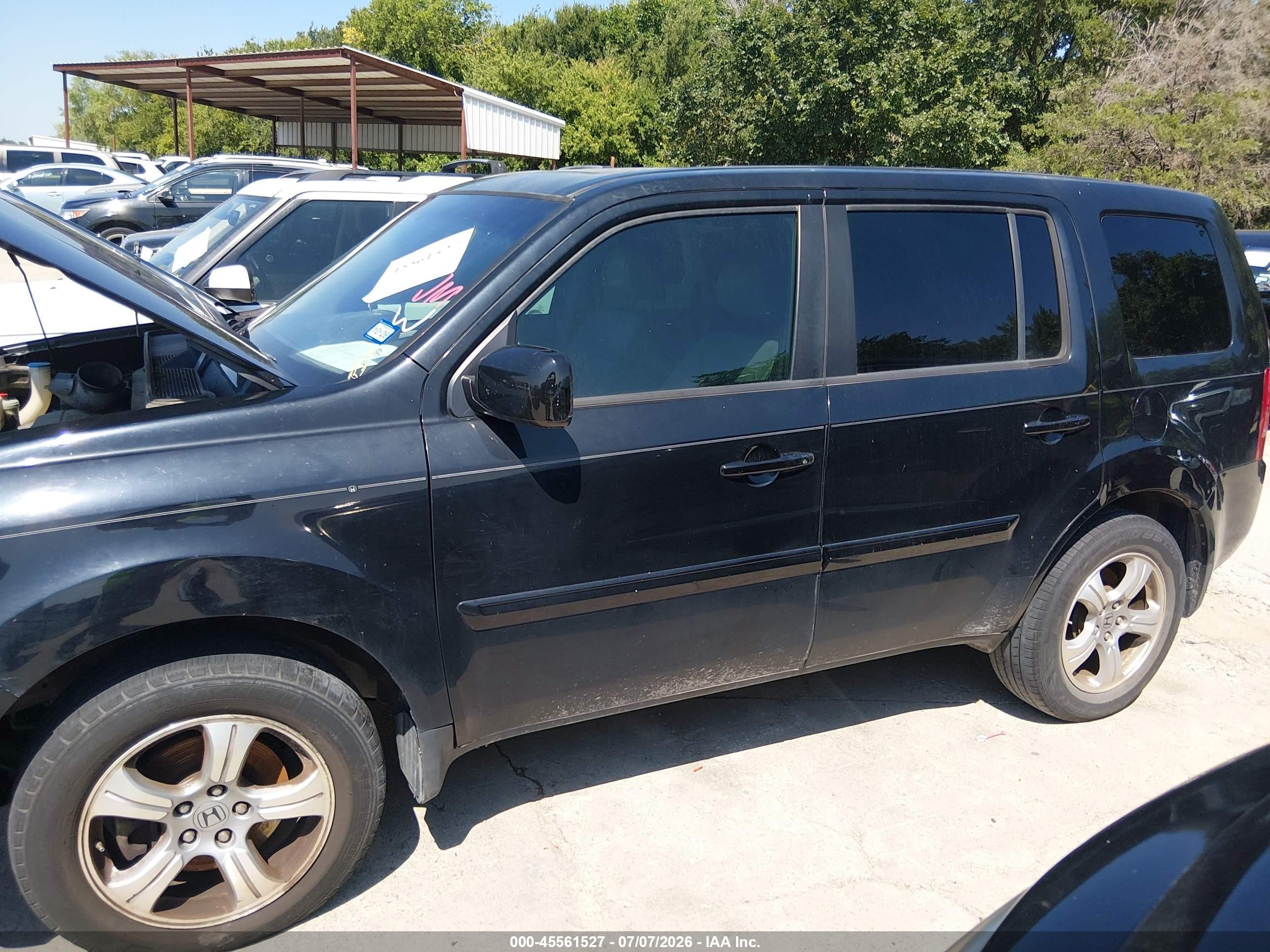 2013 Honda Pilot Ex-l Black vin: 5FNYF3H5XDB007645