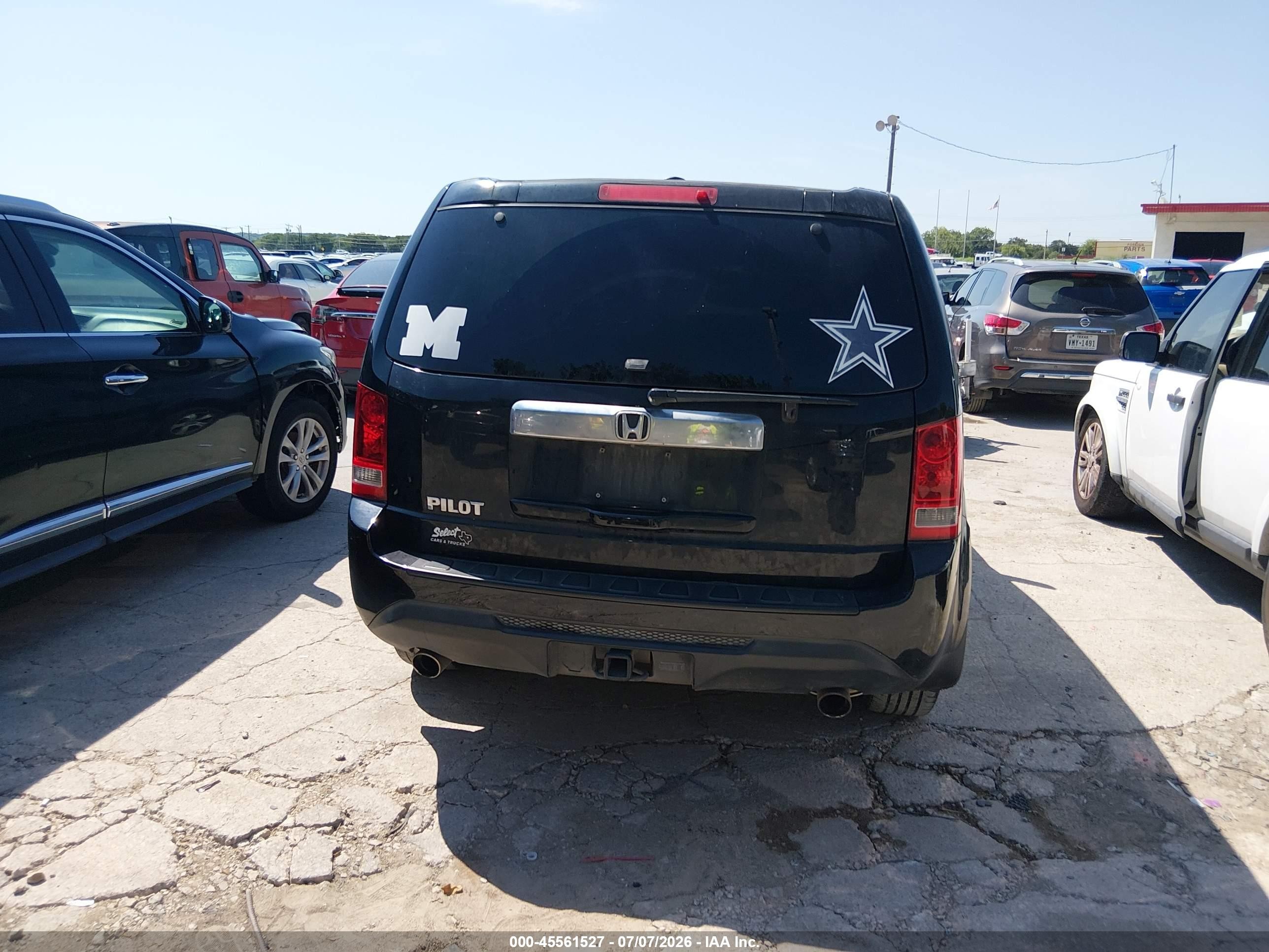 2013 Honda Pilot Ex-l Black vin: 5FNYF3H5XDB007645