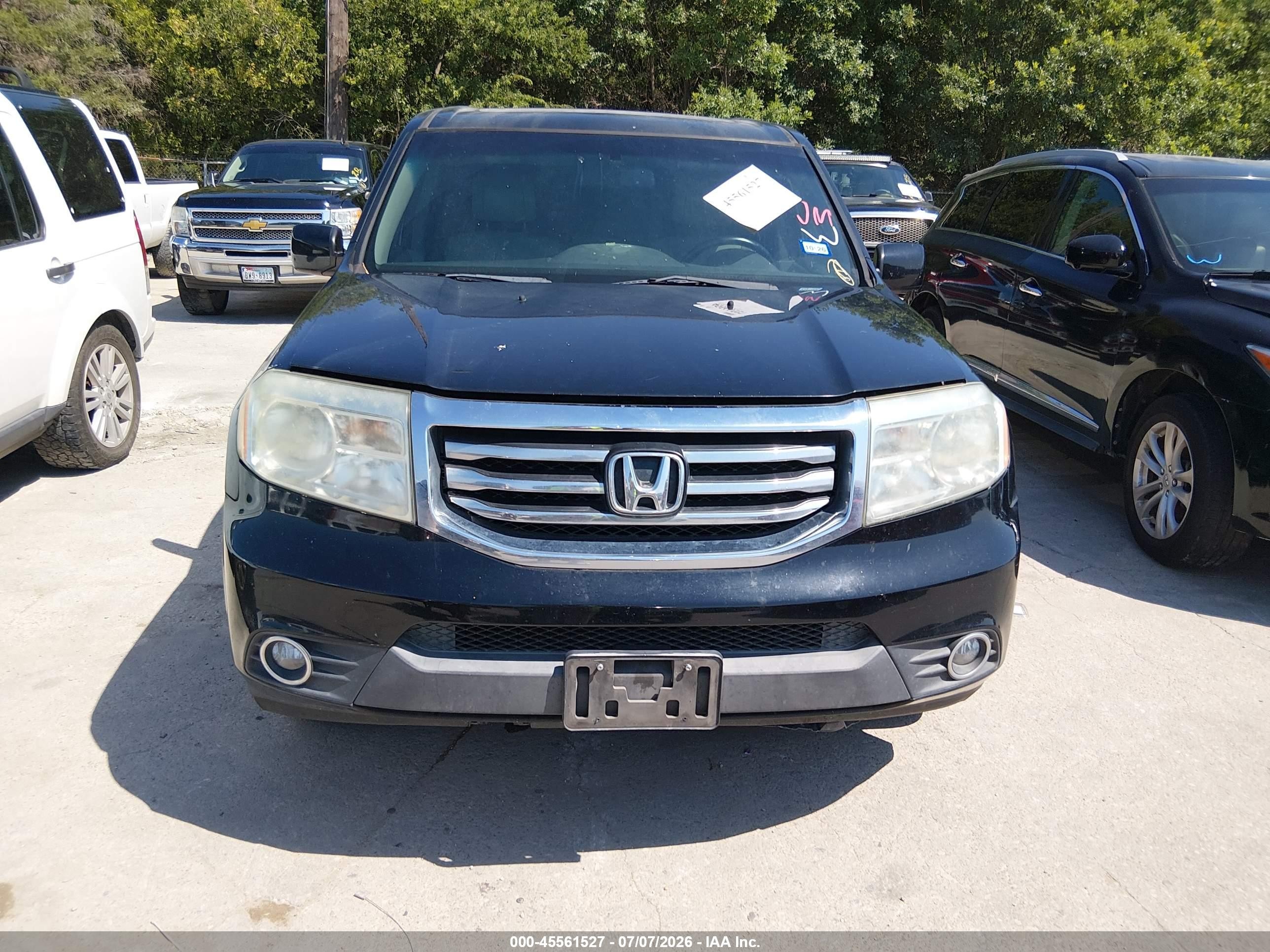 2013 Honda Pilot Ex-l Black vin: 5FNYF3H5XDB007645