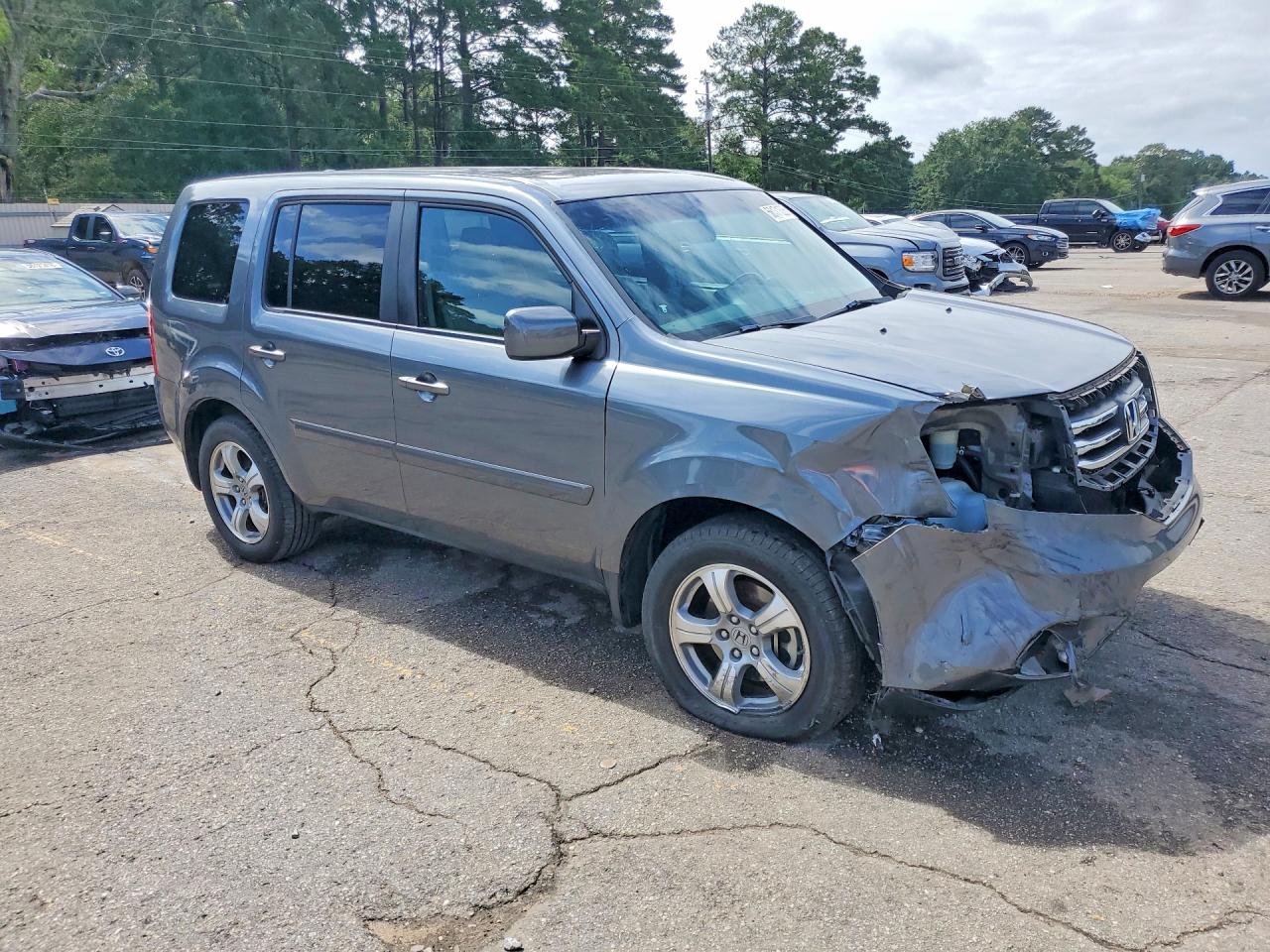 2013 Honda Pilot Exl Gray vin: 5FNYF3H5XDB016989