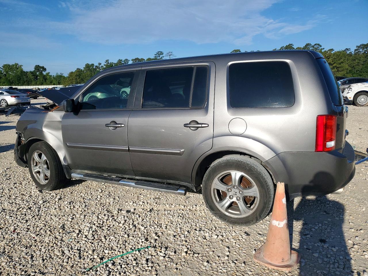 2013 Honda Pilot Exl Gray vin: 5FNYF3H5XDB034957