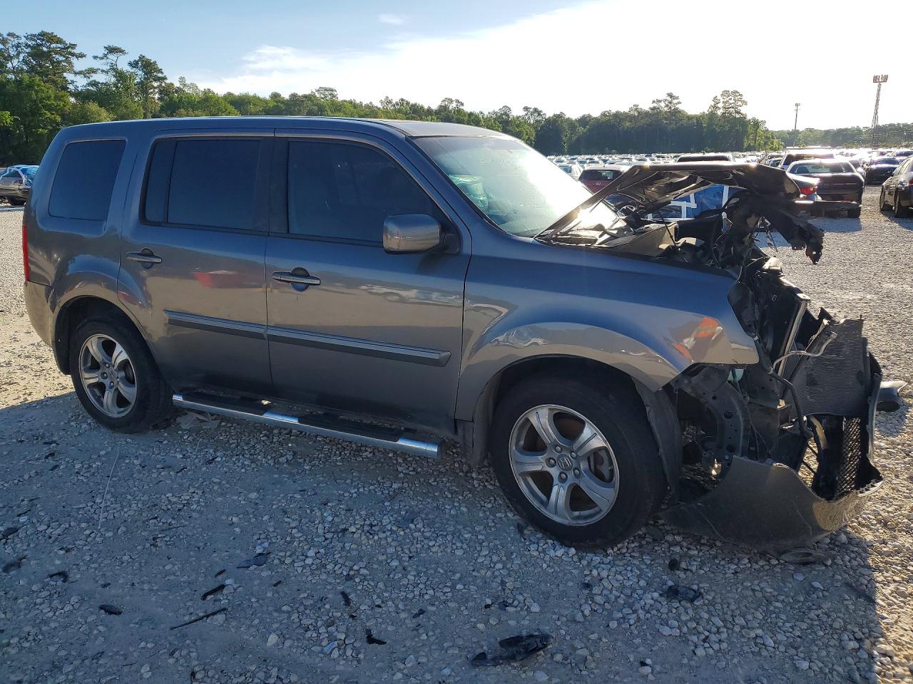2013 Honda Pilot Exl Gray vin: 5FNYF3H5XDB034957