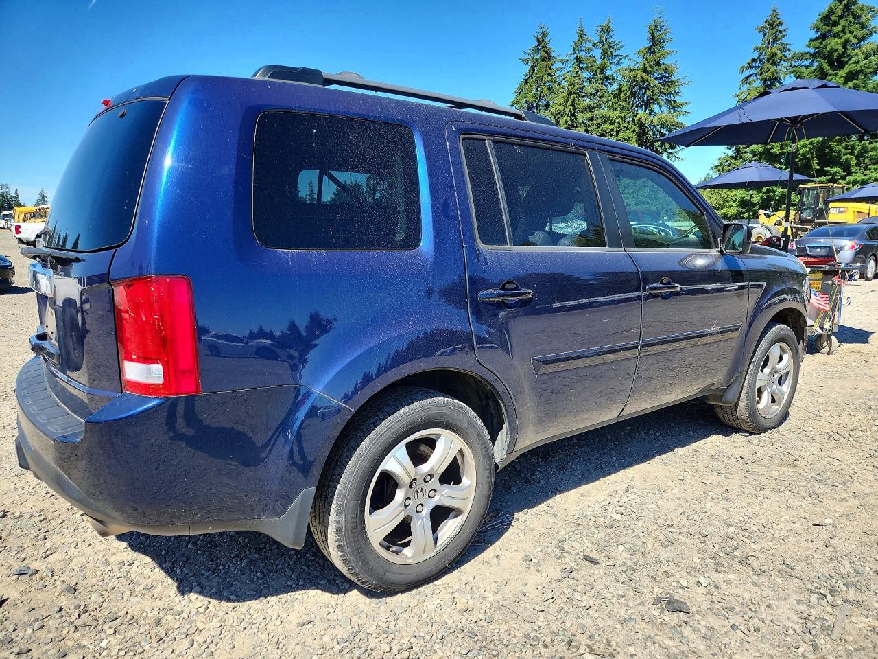 2013 Honda Pilot Exl Blue vin: 5FNYF3H5XDB037762