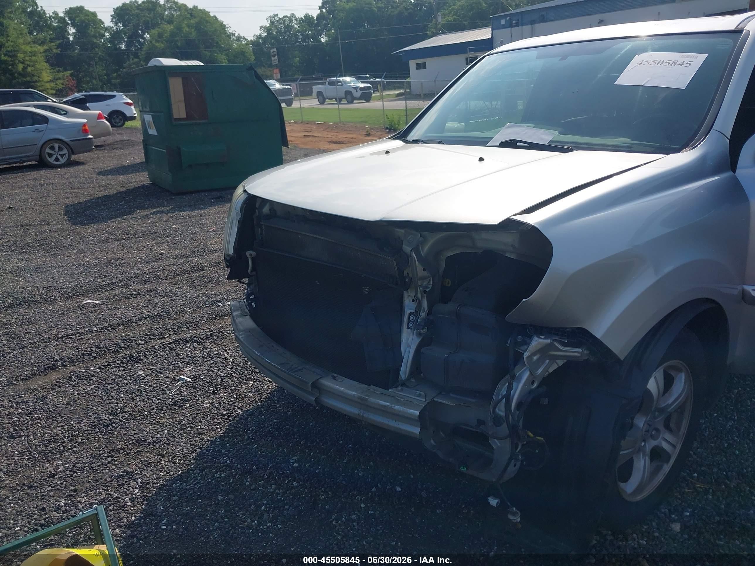 2014 Honda Pilot Ex-l Silver vin: 5FNYF3H5XEB017612