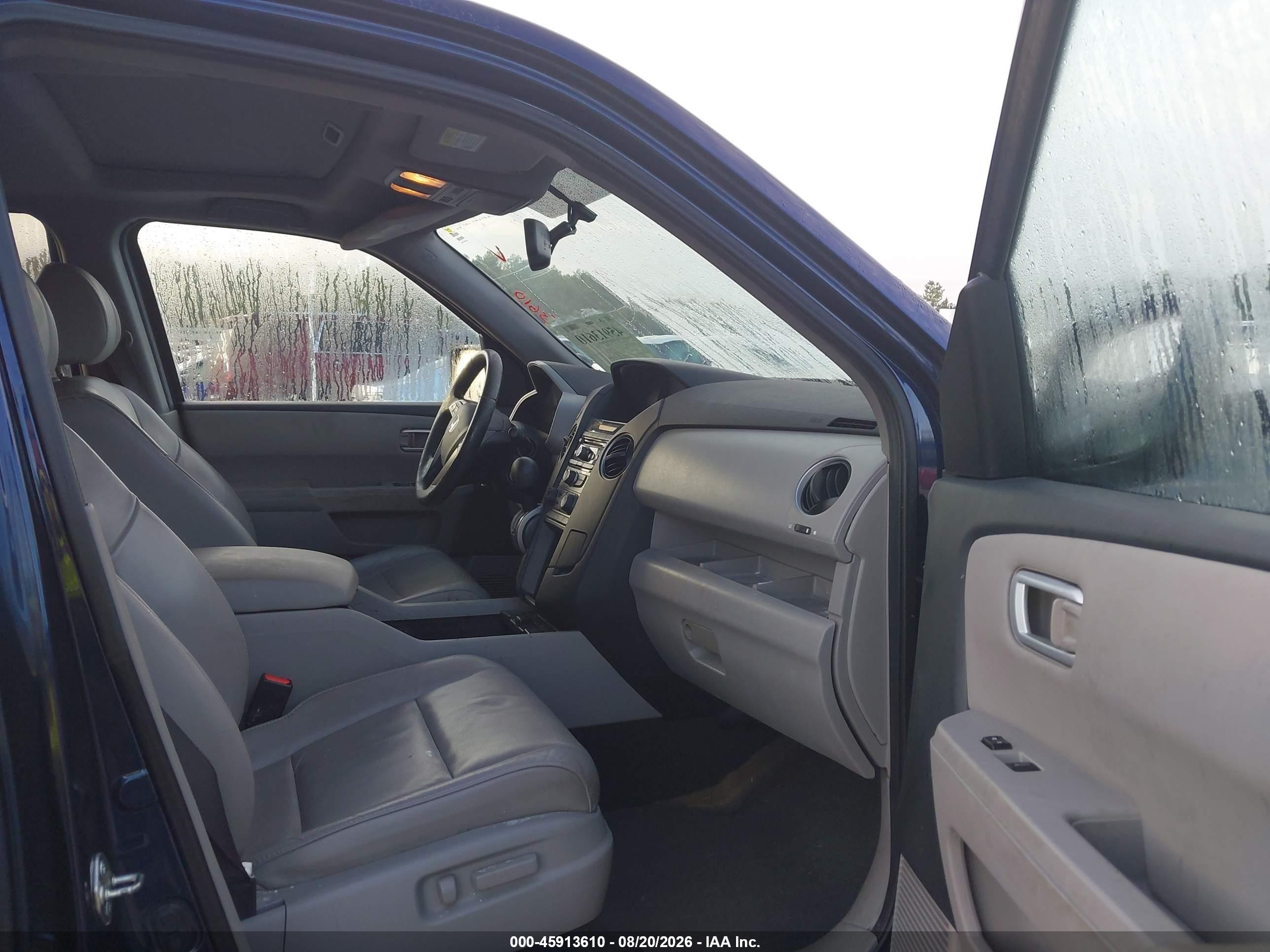2014 Honda Pilot Ex-l Blue vin: 5FNYF3H5XEB018694