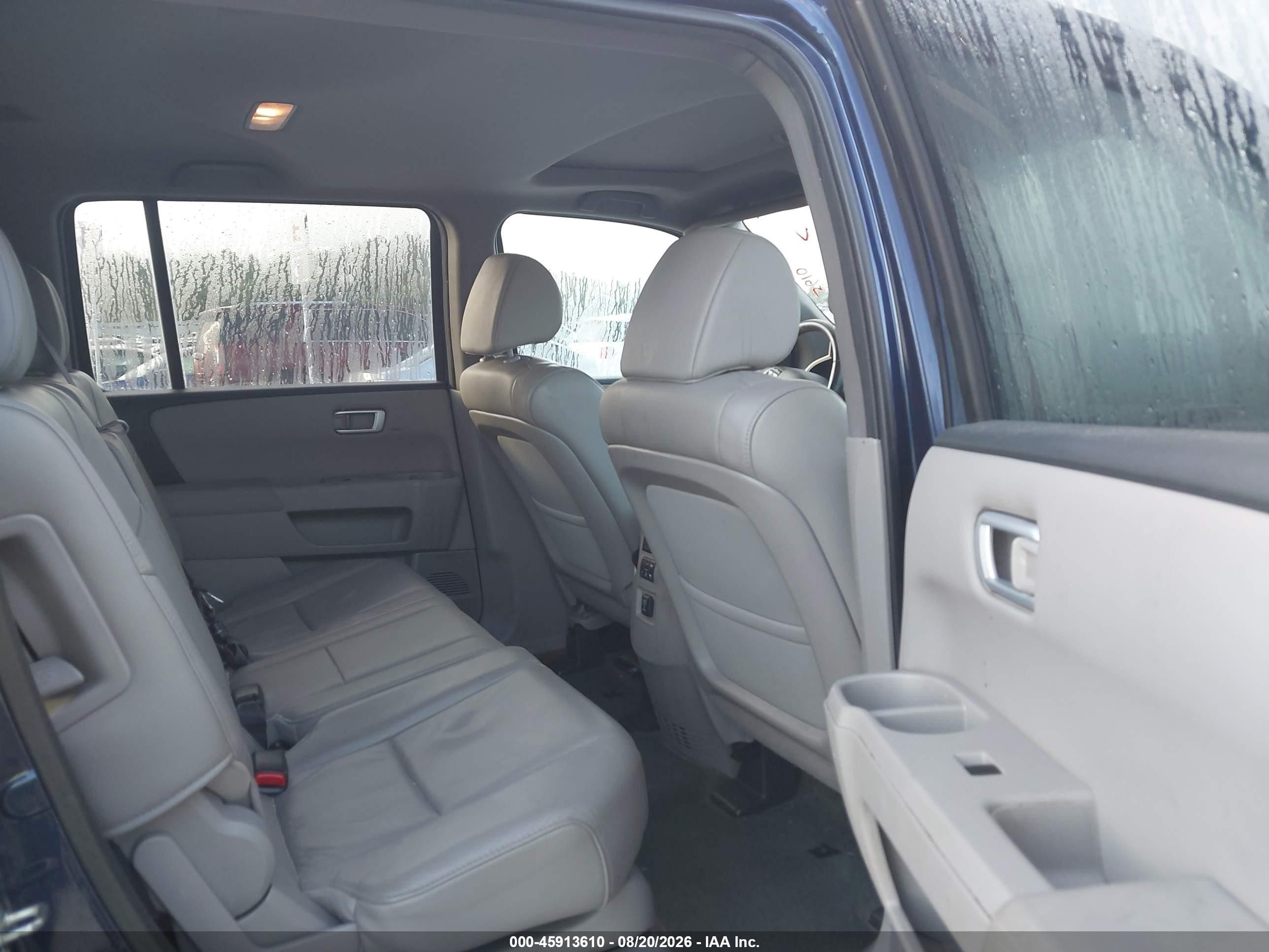 2014 Honda Pilot Ex-l Blue vin: 5FNYF3H5XEB018694
