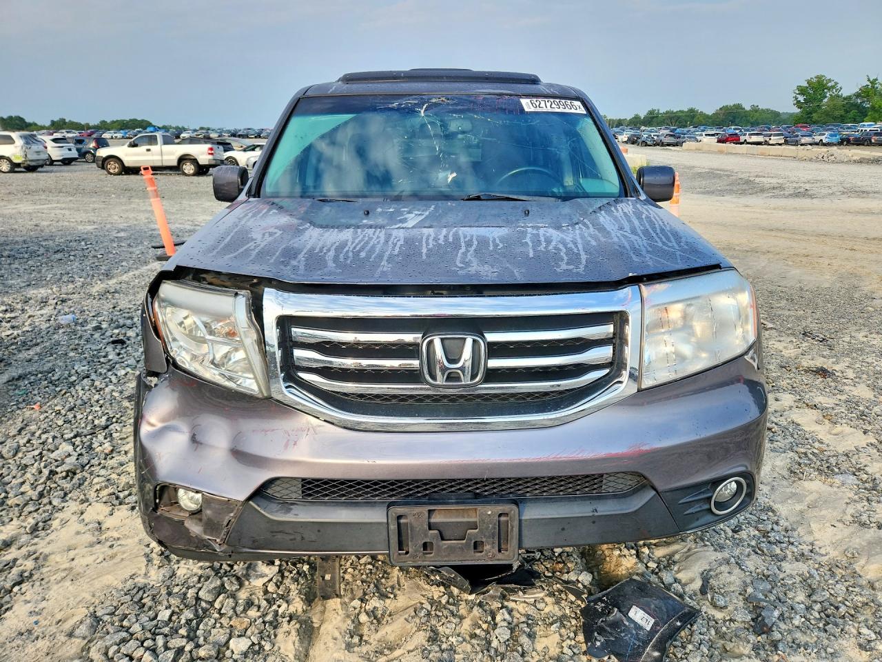 2014 Honda Pilot Exl Серый vin: 5FNYF3H5XEB021112