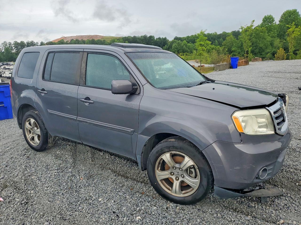 2014 Honda Pilot Exl Gray vin: 5FNYF3H5XEB025385