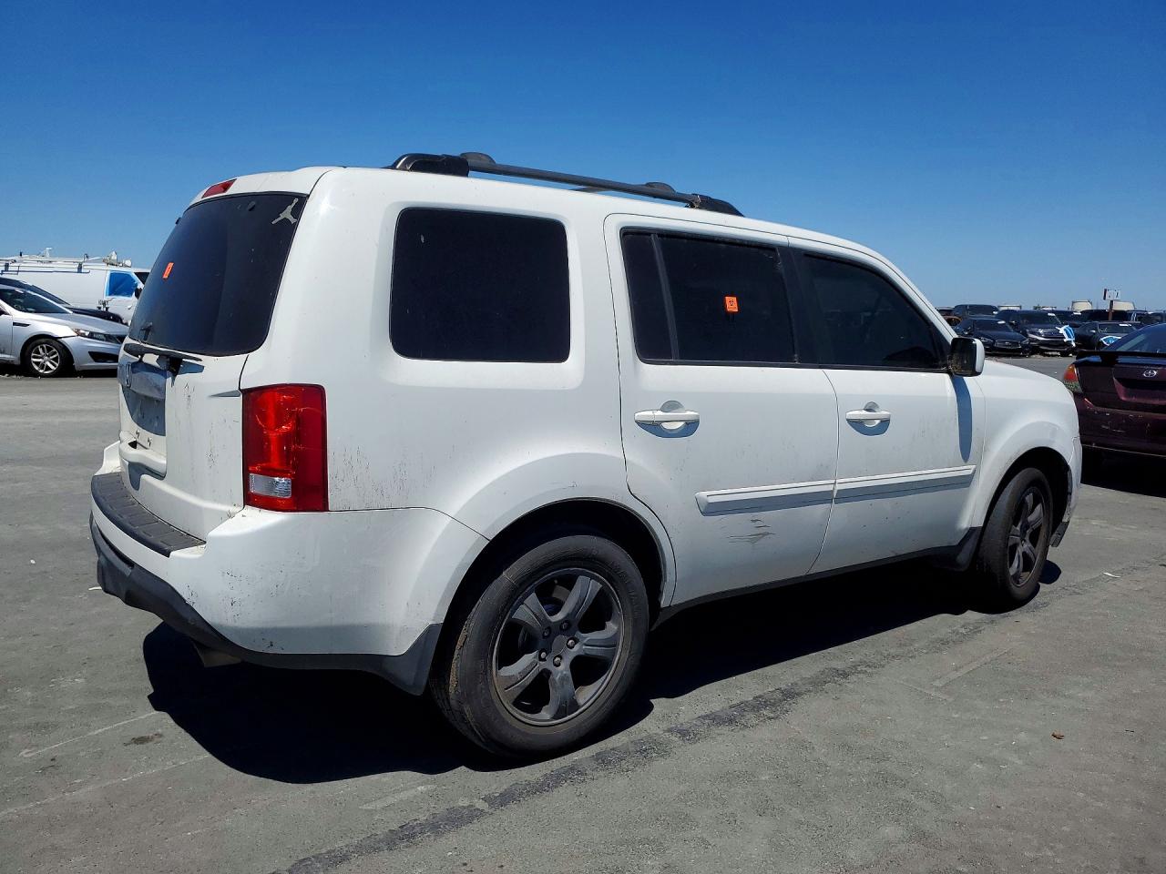 2014 Honda Pilot Exl White vin: 5FNYF3H5XEB027685